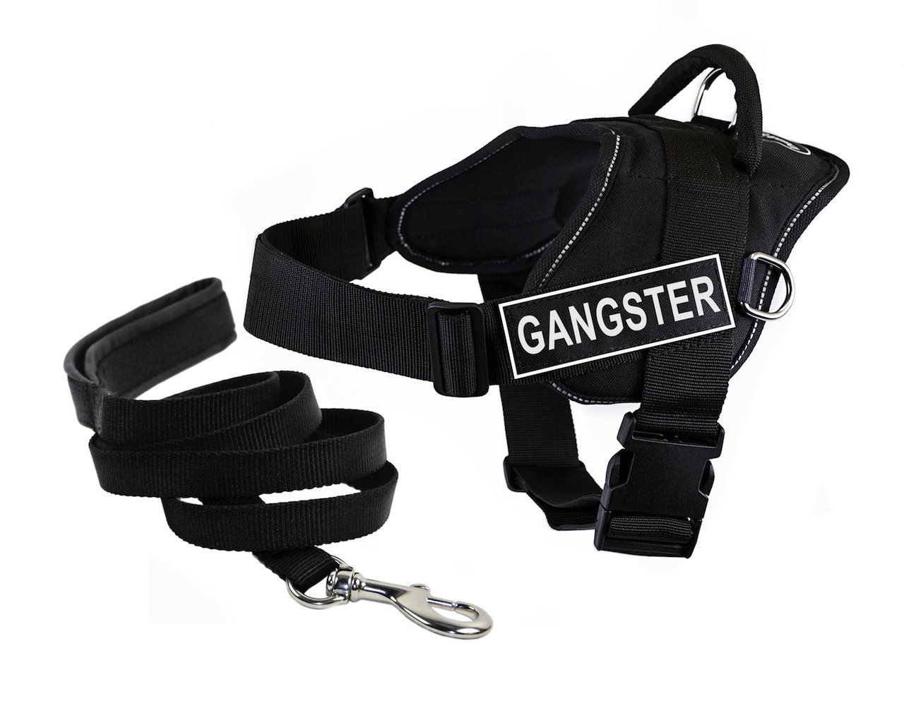 Harnais DT Fun Gangster anti-traction pour éviter que votre chiot ne tire sur sa laisse