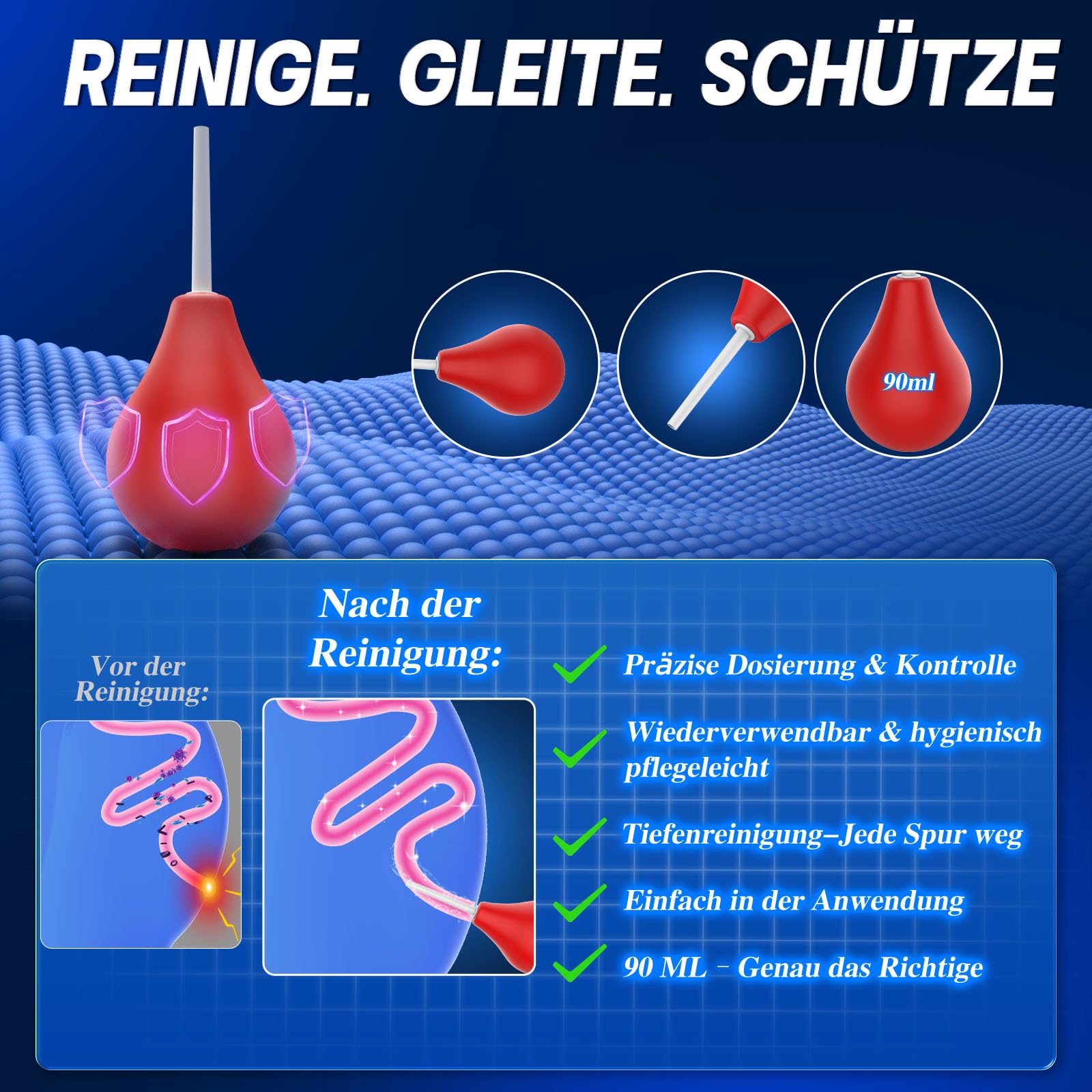 Analplugs 4-teilige Set mit Analdusche fr Analverkehr, Anal Dildo Vibrator  mit App Buttplug, Anal Plug Dildos 3 Abgest. Gr. Vielfltige Vibrationsmodi  Analplug# fr Frauen Mnner Paare Butt Plug : Amazon.de: Drogerie &
