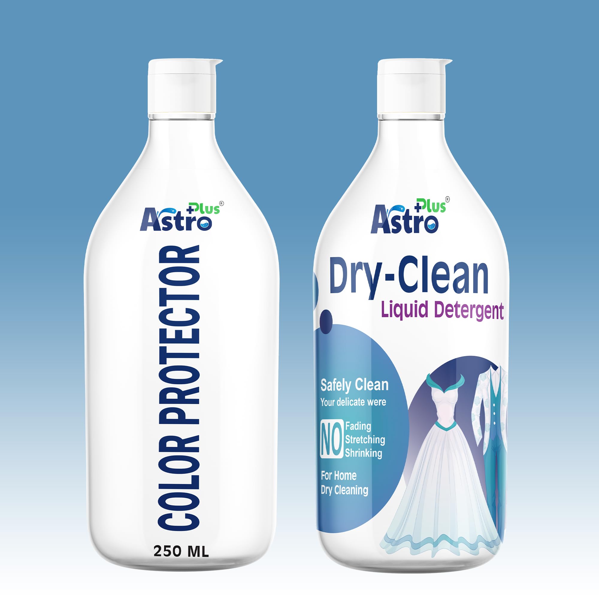 ASTRO PLUS + 250ML Dry Clean Liquid Detergent With 250ML Color Protector | Ultimate Protection For Silk Saree and Chiffon, Cotton, Georgette, Linen, and Woolen | Gentle Wash For Delicate Fabrics-image-35