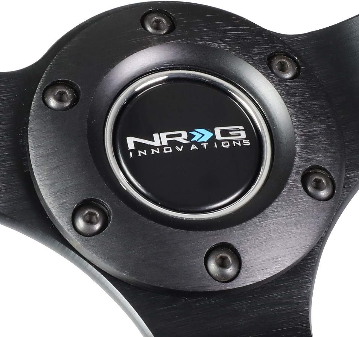 NRG REINFORCED STEERING WHEEL RST-036MB-S-BK + USPL STICKER