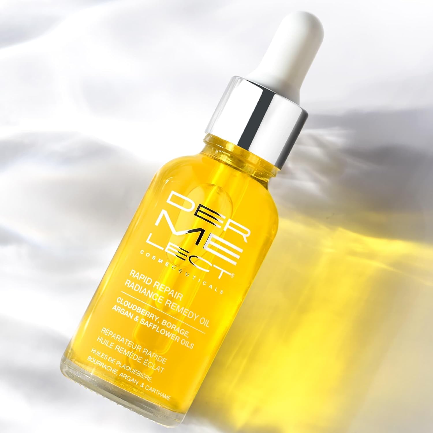 Dermelect Rapid Repair Radiance Remedy Oil – Squalane & Cloudberry Face Oil for Glowing Skin, Softening Fine Lines, Barrier Support, Vegan, Lightweight, Fragrance Free, All Skin Types - 1.0 fl oz - Image 4