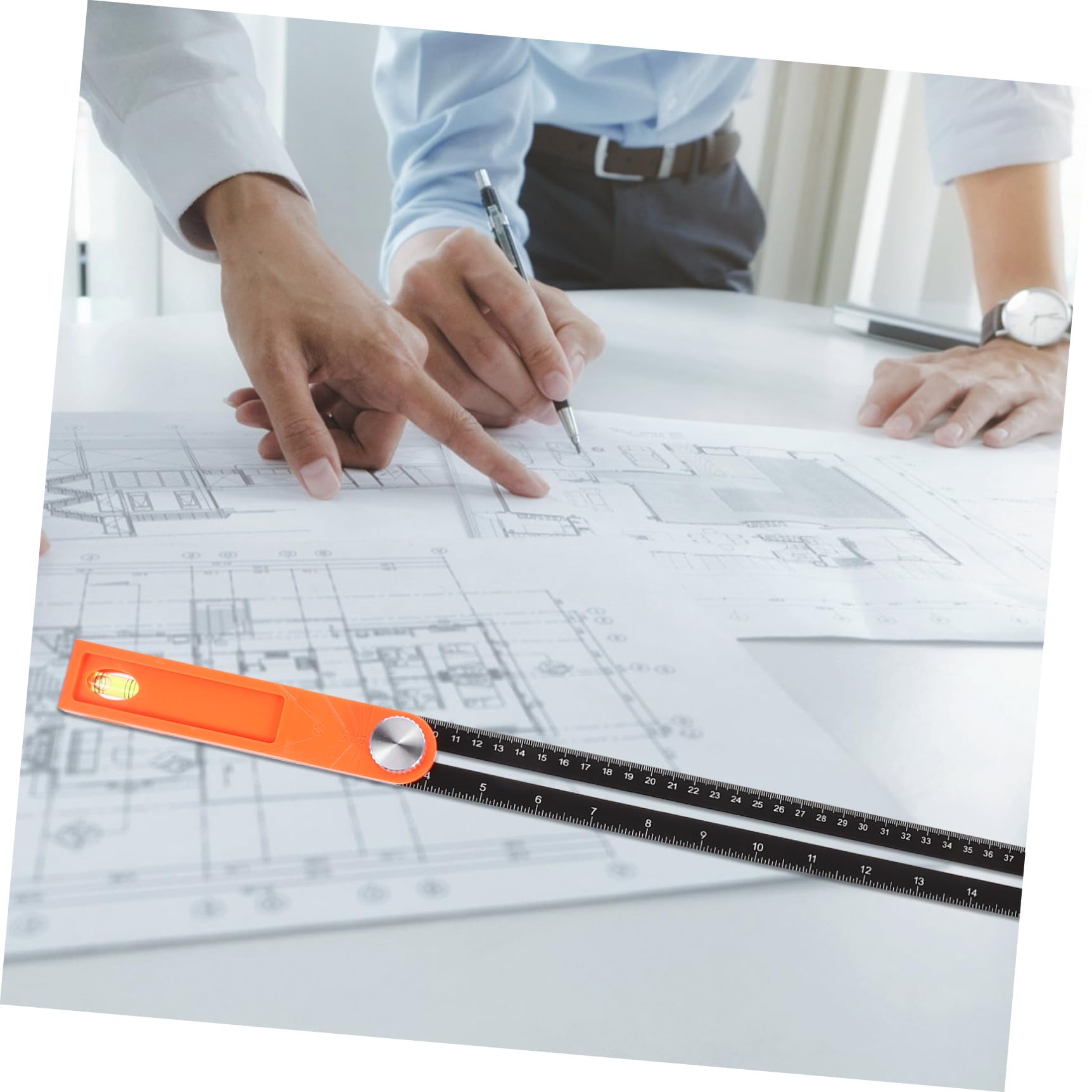 Gadpiparty 2pezzi Righello Angolare T-shape Per Del Strumento Misurazione Multi- Scale Doppie Architetti e Ingegneri