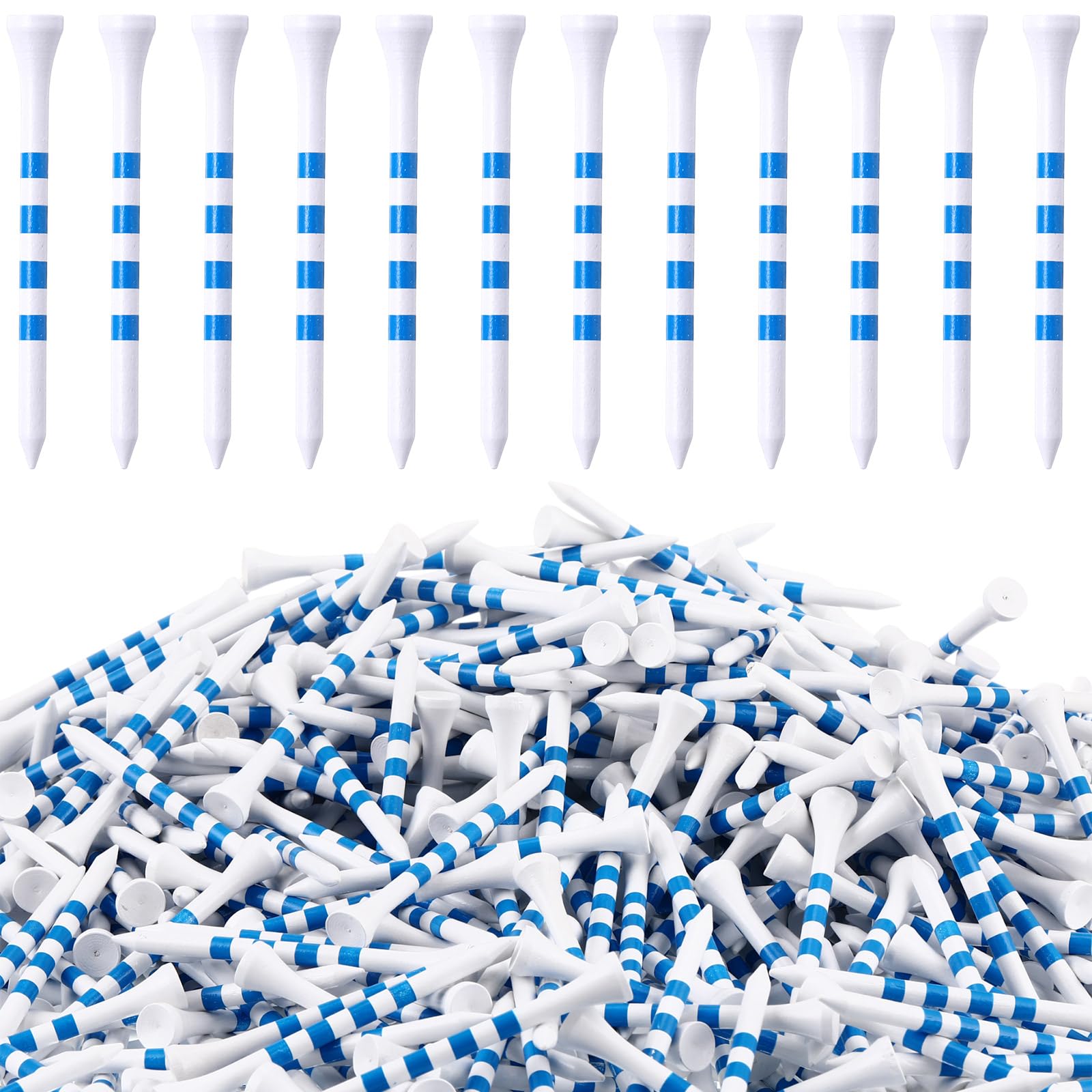 Vinsot 1000 Pcs Golf Tees Bulk Wood Tees, Golf Tees for Women Men Ladies Clubs Golf Ball Theme Party Accessories