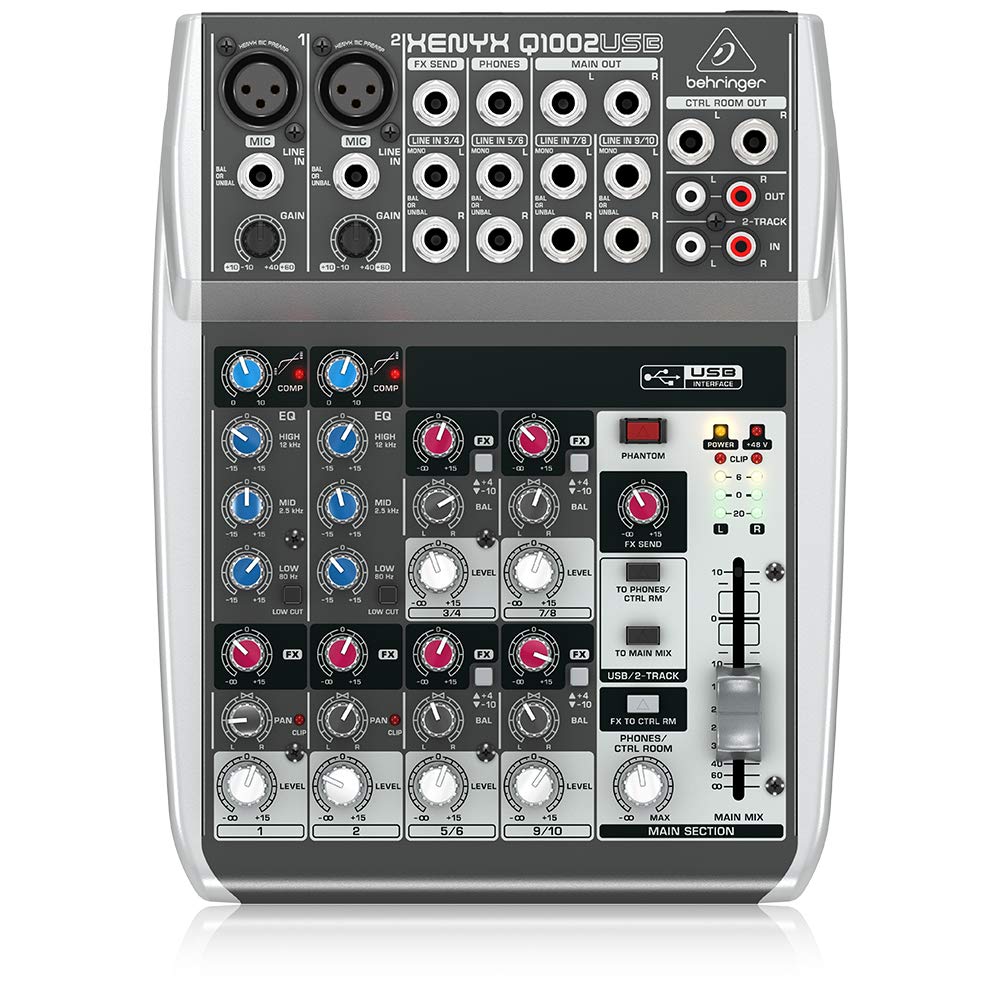 Buy Behringer XENYX Q1002USB Premium 10Input 2Bus Mixer with XENYX