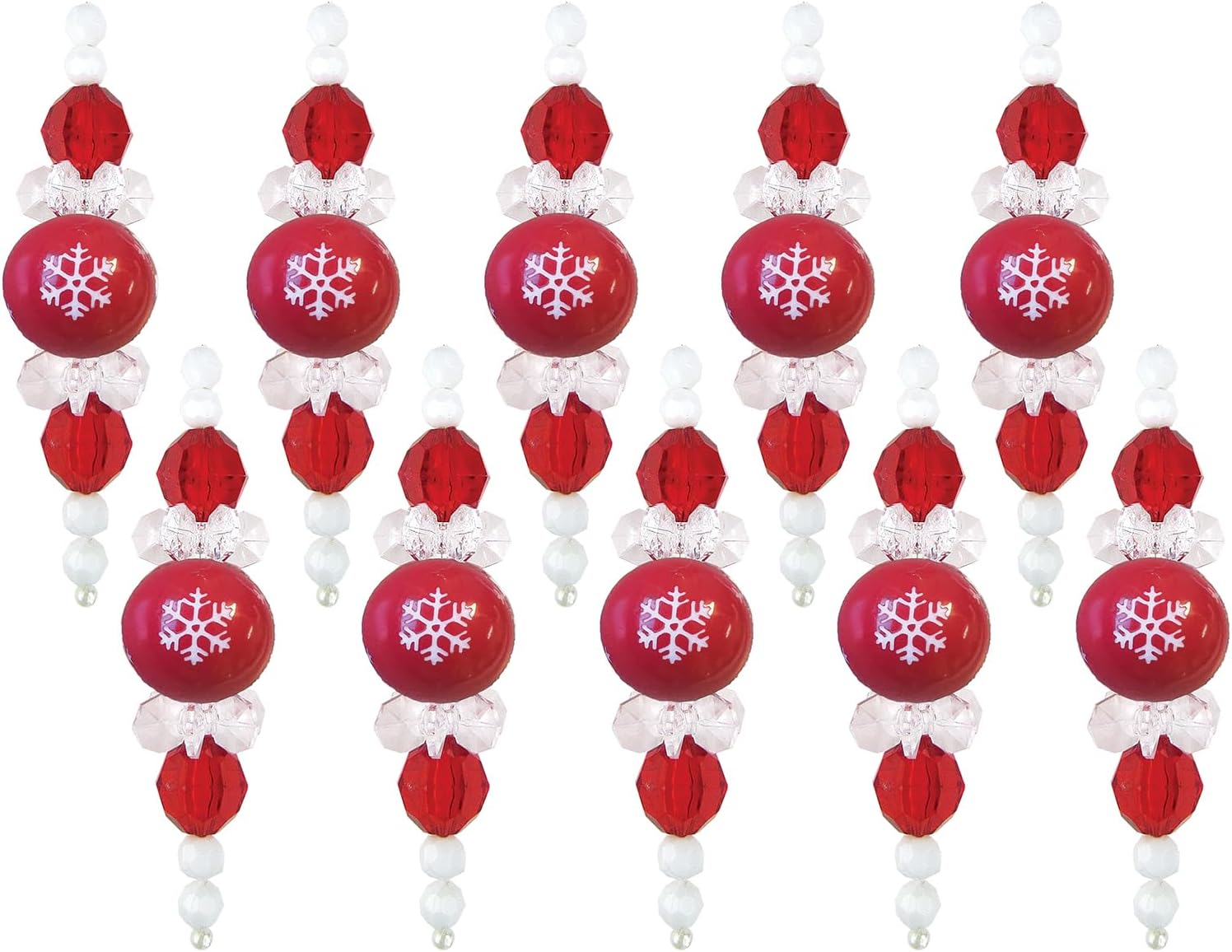 Peppermint Drop Beaded Ornaments Kit - Set/10