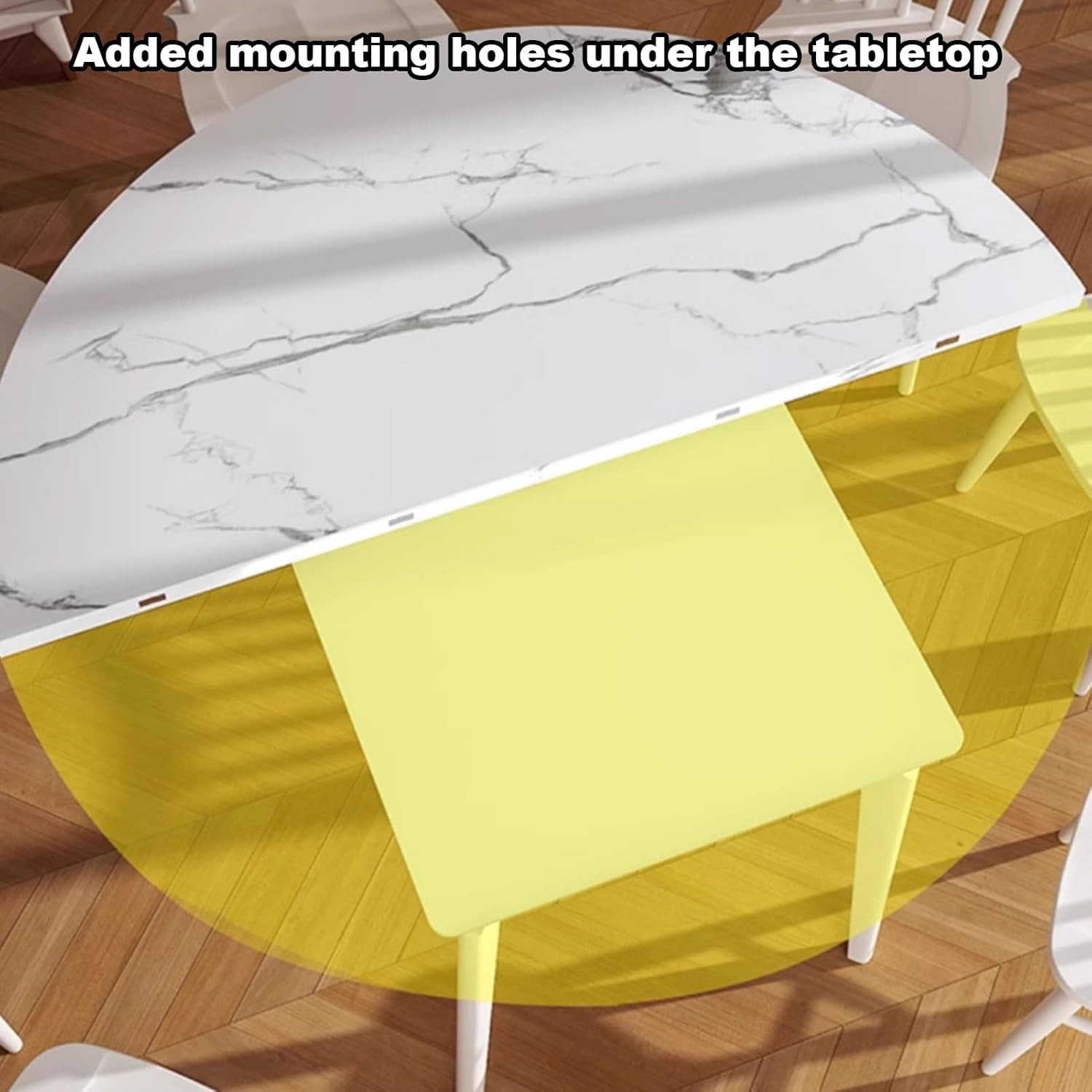 Large Round Foldable Table Top, Round Table Top Extender Foldable, Wood Replace Tabletop Space Saving, Catering Banquet Party Tables No Legs(70cm/27.5in)