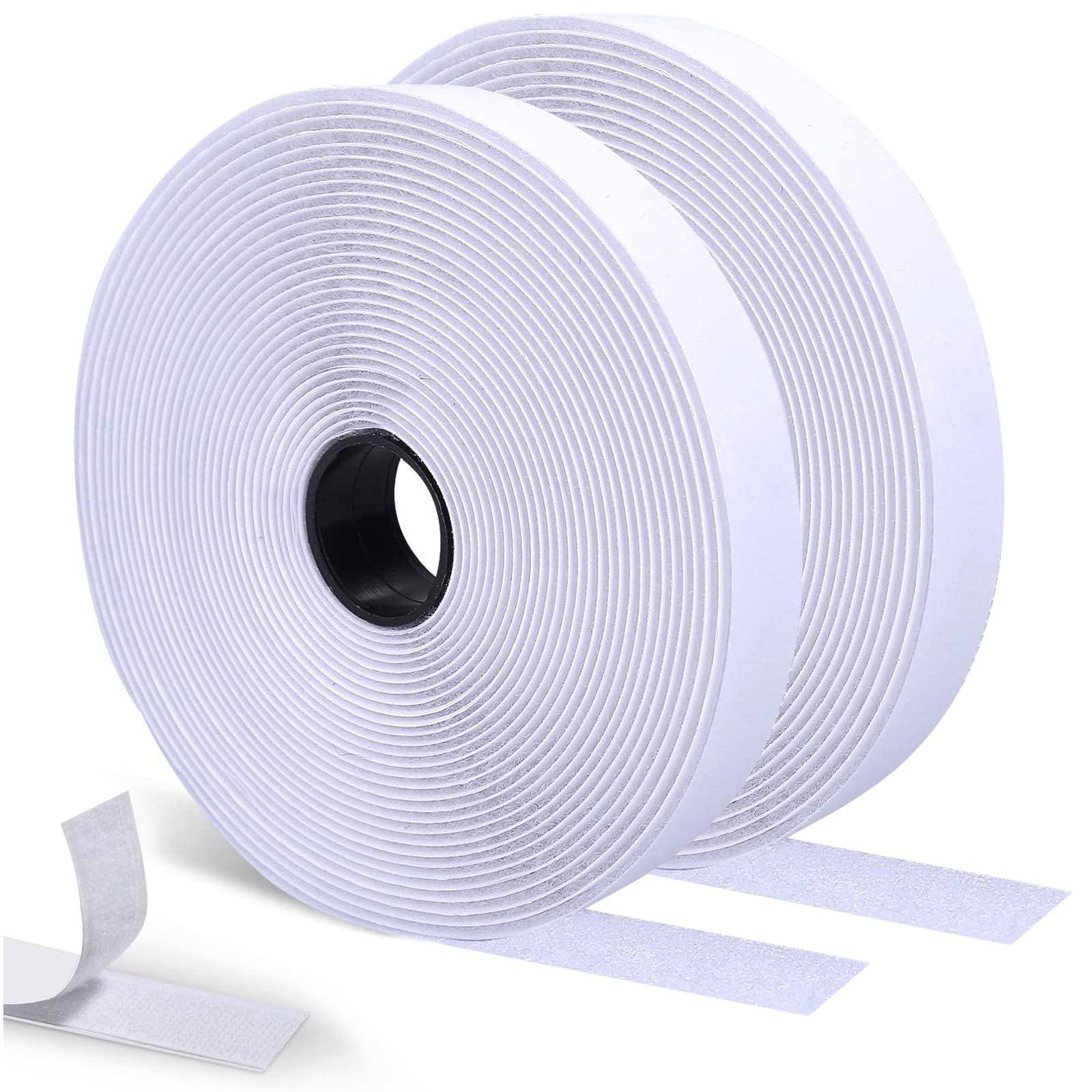 Nastro Adesivo Biadesivo SURFOU 15 m x 20 mm Extra Forte Hook & Loop per Tessuti Zanzariere Cuscini Tappeti