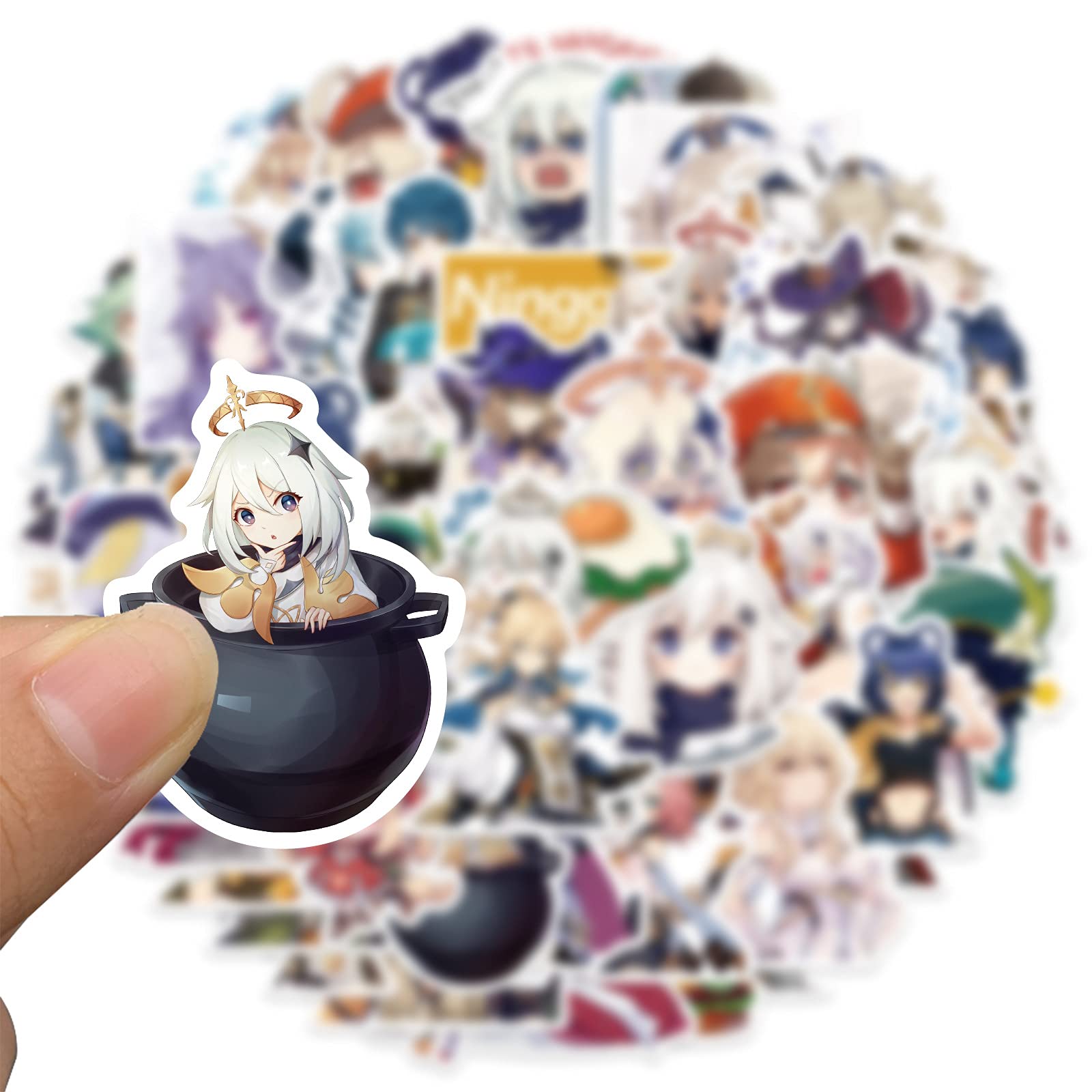 Amazon.co.jp: FOR 原神 げんしん ステッカー 100枚入り FOR Genshin