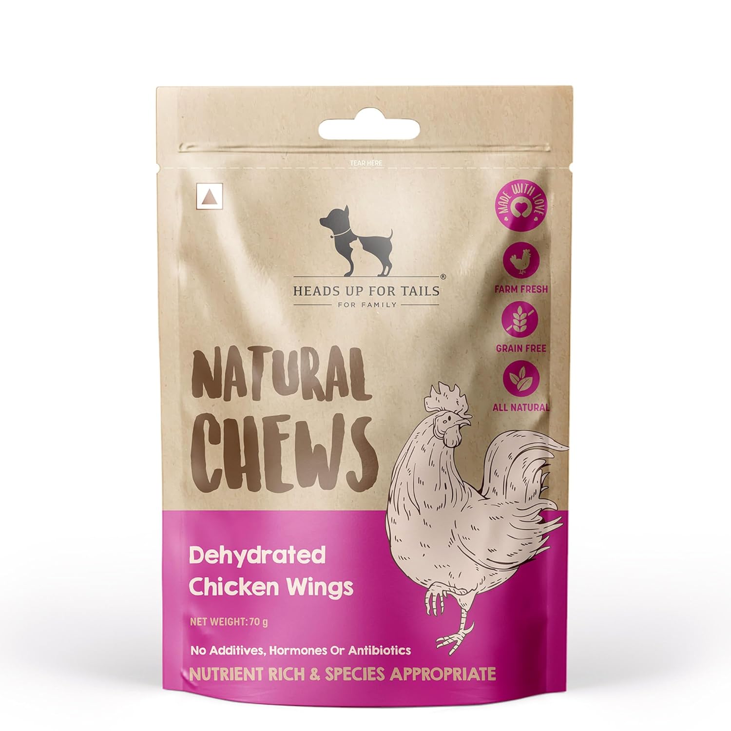 HUFT Natural Chews – Dehydrated Chicken Wings for Dogs – 70 gm (Pack of 2) | Single-Ingredient, High-Protein Dog Treats | ... - Review, Price and Buying Guide