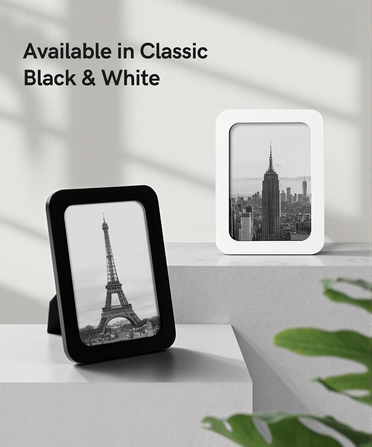 SUMGAR 8x10 Black Picture Frame Wood Photo Frame Modern 8 x 10 Picture Frames Round Corner Wall Hanging Gallery Artwork Painting Tabletop Living Room Decor Gifts for Wedding Birthday Set of 4 - Image 8