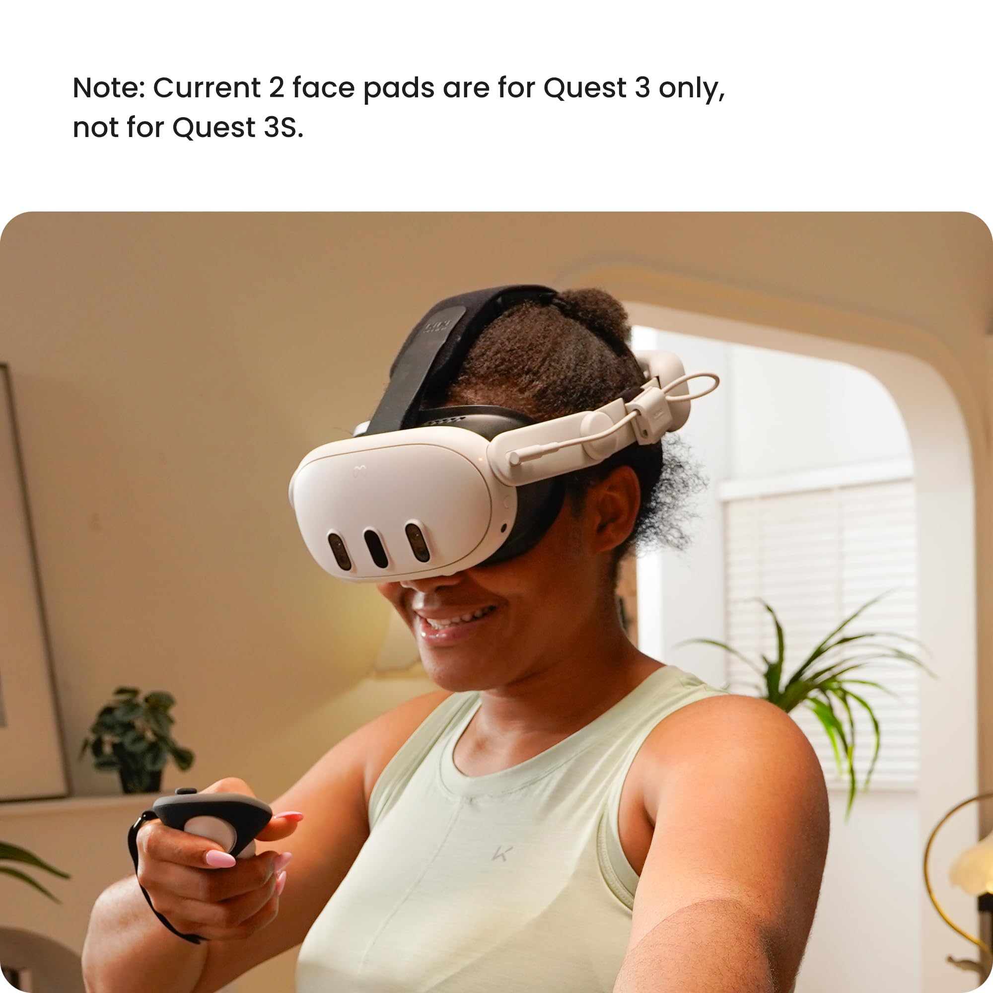 KIWI design V3 Face Cover Kompatibel mit Meta Quest 3 PU Leder Facial Interface