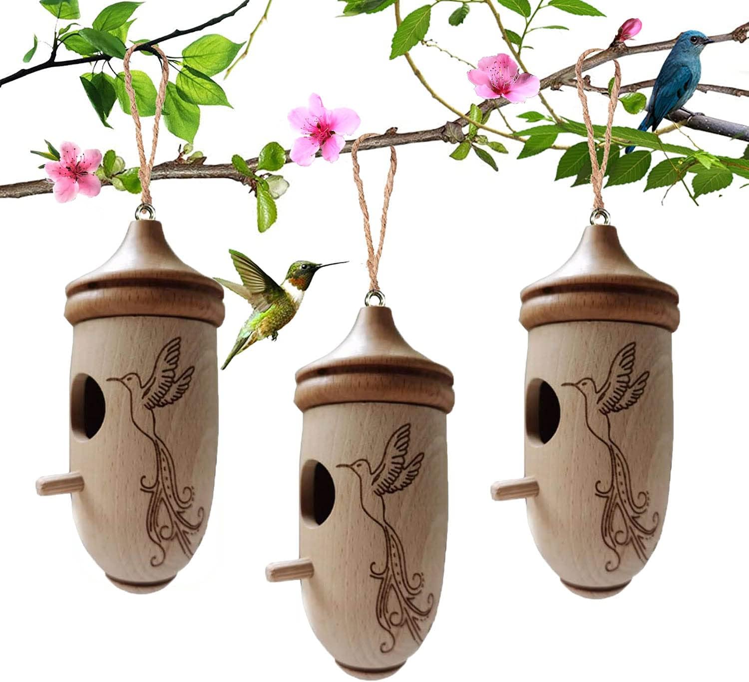 Hummingbird House, Wooden Hummingbird Houses for Outside