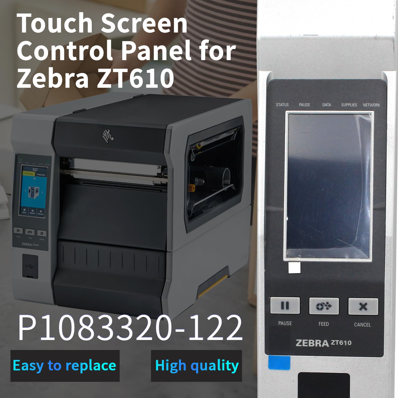Amazon.com : P1083320-122 Touch Screen Control Panel for Zebra