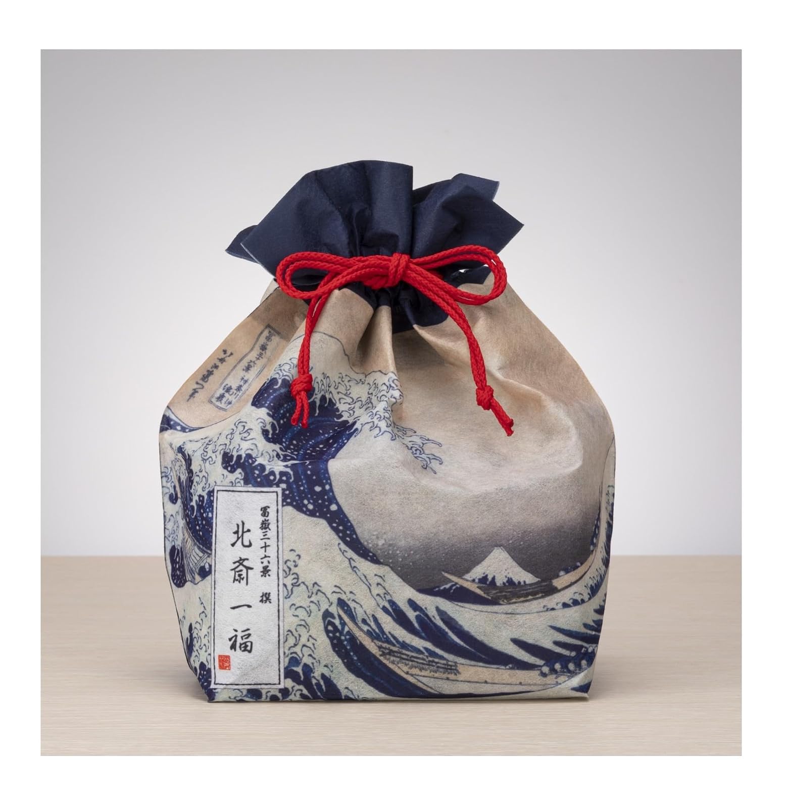 【アウトレット】【60％OFF】東あられ本舗 冨嶽三十六景 撰 北斎一福巾着袋 浪裏/両国橋 1袋(6P)など！