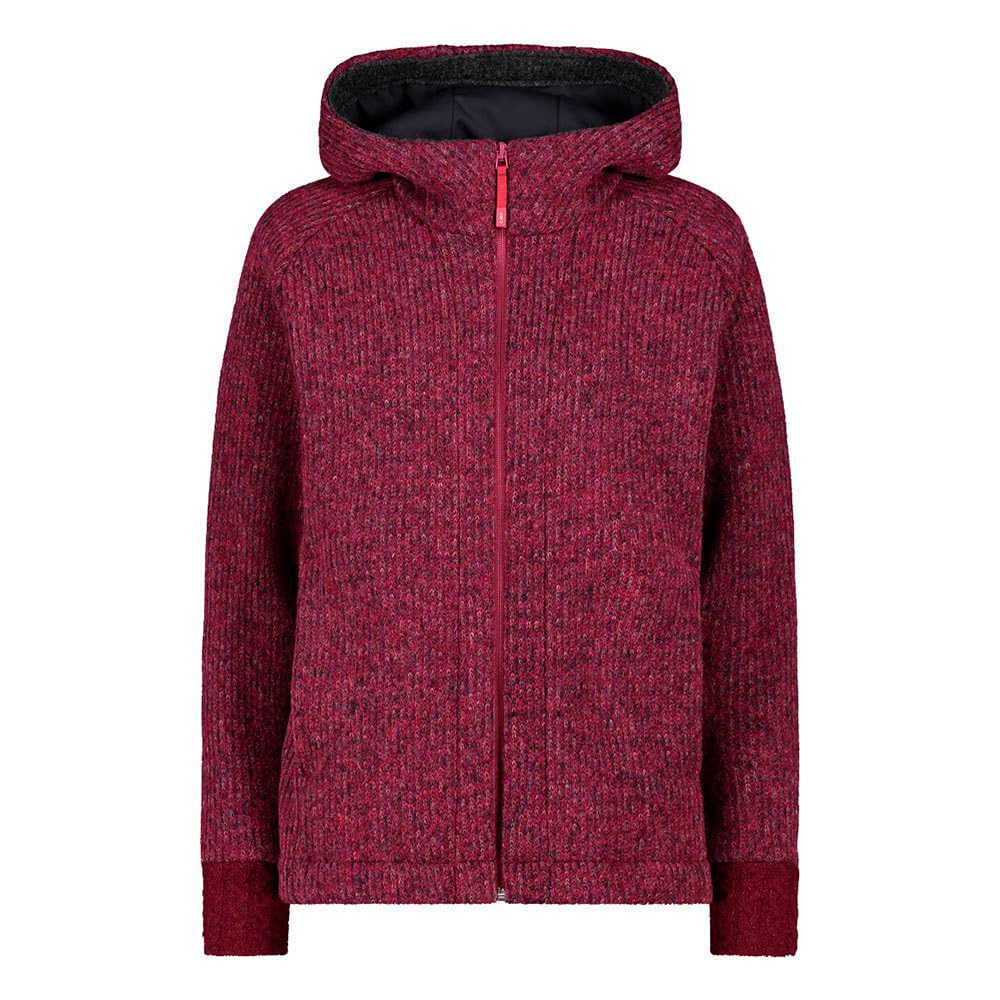 CMP Chaqueta De Mujer De Wooltech Con Capucha Fija Jacket Mujer