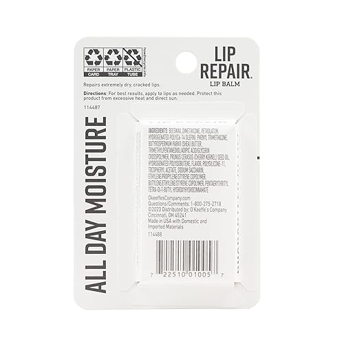 Miniatura 10 de O'Keeffe's Bálsamo labial sin perfume para labios secos, agrietados, en barra, paquete doble, transparente, K0700432