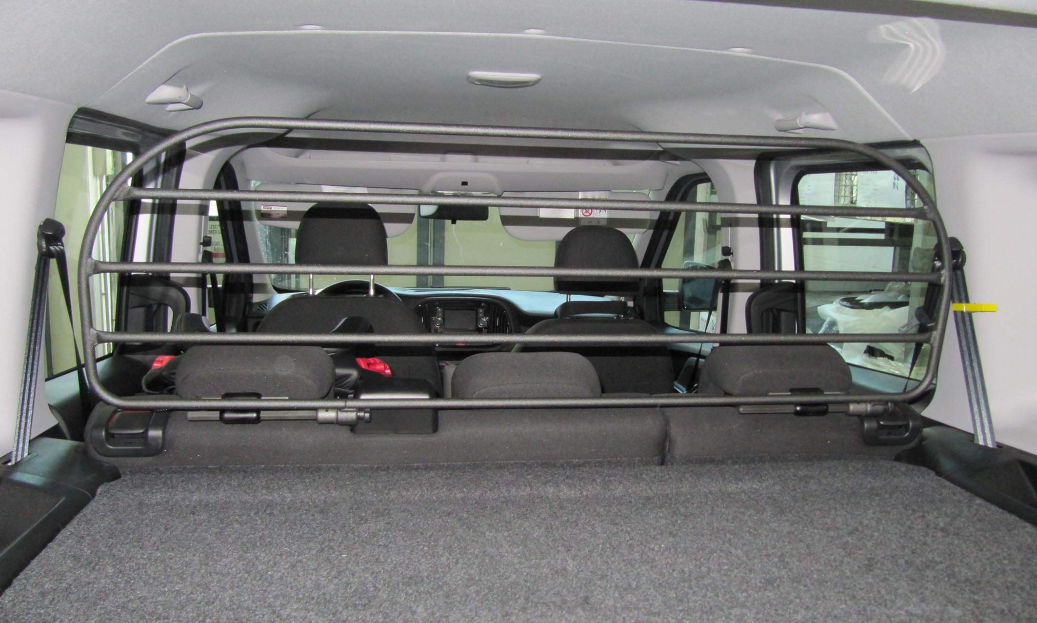 ERGOTECH Divisorio Griglia Divisoria Compatibile con Fiat Doblò, RDA100HBG-XXL, per Trasporto Cani e Bagagli