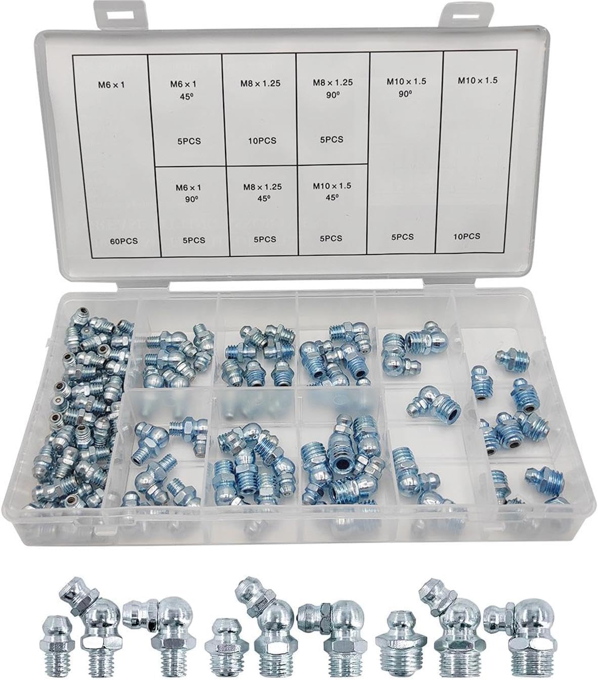 Amazon.co.jp: bardsxgfg(あき) グリスニップル 110個セット