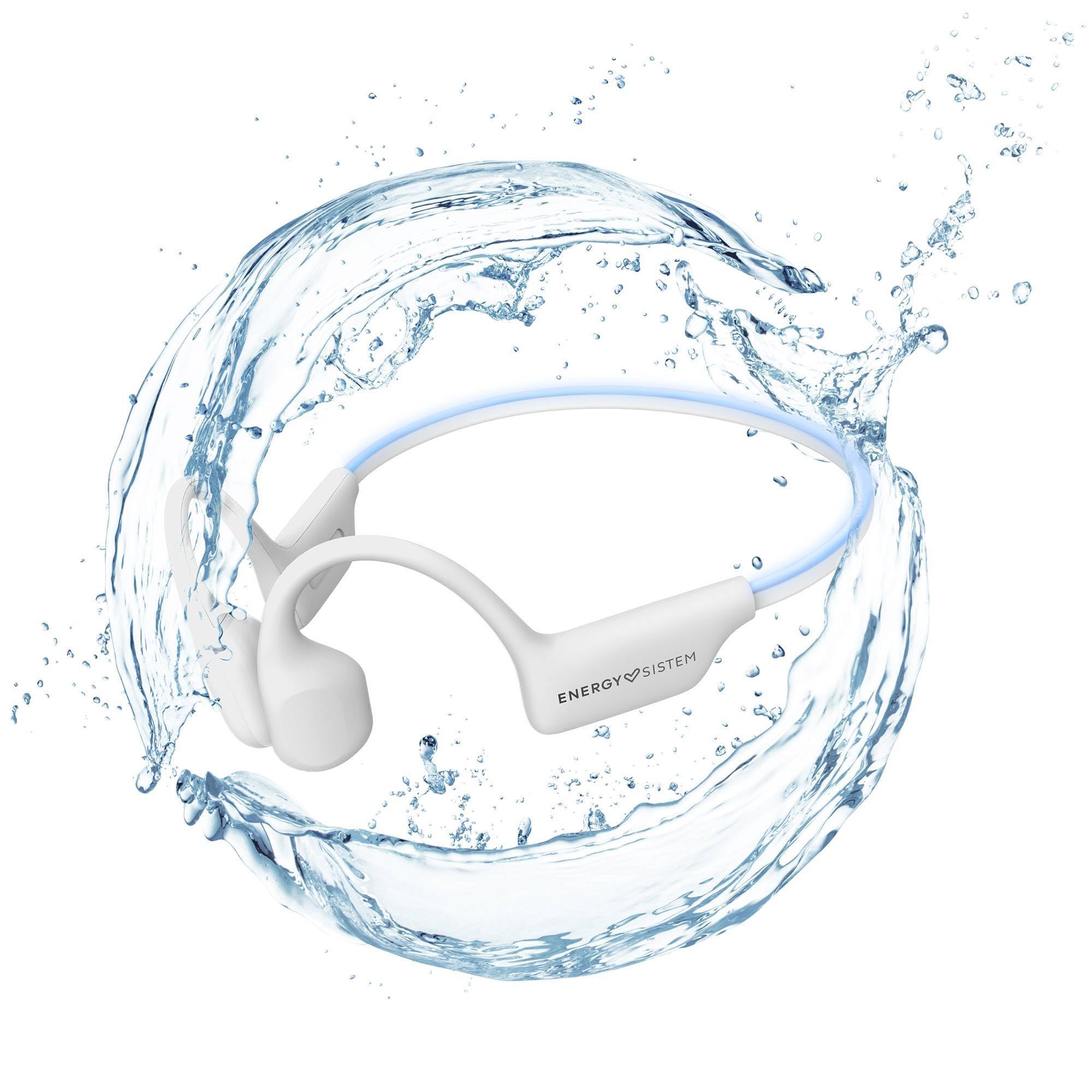 Energy Sistem AquaSport Bluetooth Headphones (Bluetooth 5.4, 11 Hours Battery, Microphone, MP3 Player, Waterproof)