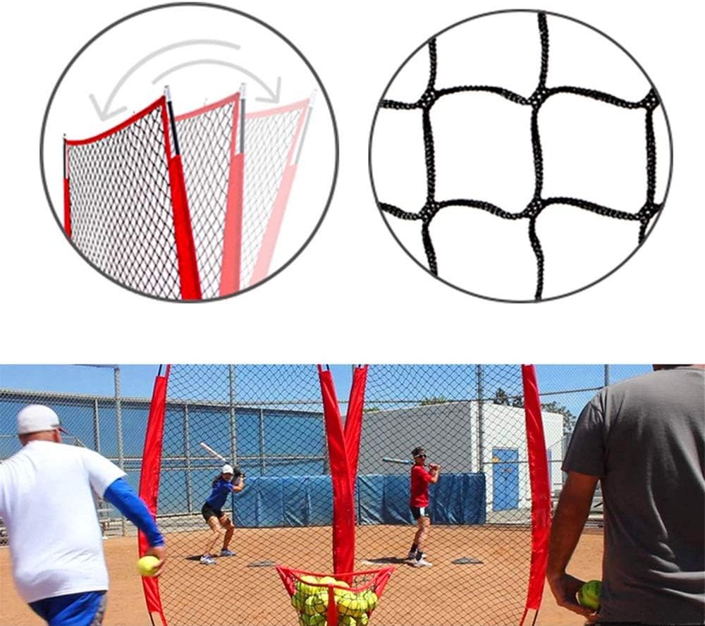 Teerwere Baseball Softball Net Baseball Training Block Network 7x4 Feet Baseball and Softball Nets Pitcher Training Block Portable Baseball and Softball Practice Net (Color : Black, Size : 7x4 feet) : Sports & Outdoors