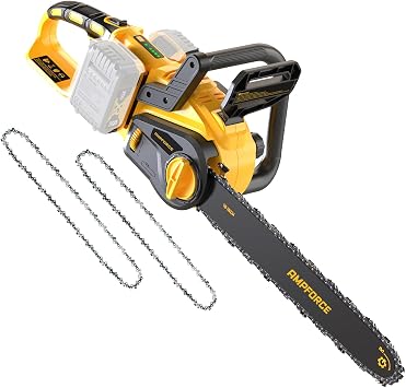 16-Inch 40V 220V Max Brushless Chainsaw, Brushless Motor, Chains Brake, Auto Lubrication, Ideal for Wood/Tree Cutting, Pruning, Bare Tool Without Battery