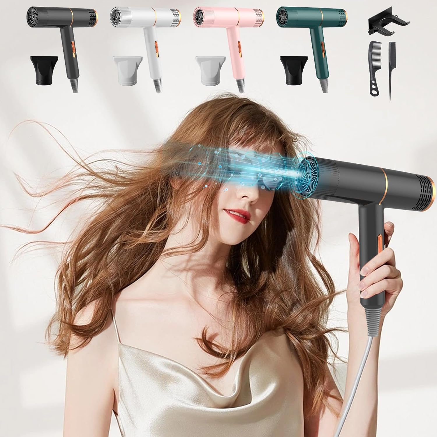 Rvkxad Electric Hair Dryer – Blow Dryer with Diffuser High-Power Electric Hair Dryer Home Hair Dryer Hot Wind Comb Hair Salon Blowing Comb Hair Dryers for Women Styling Tools & Appliances Rvkxad Electric Hair Dryer – Blow Dryer with Diffuser High-Power Electric Hair Dryer Home Hair Dryer Hot Wind Comb Hair Salon Blowing Comb Hair Dryers for Women Styling Tools & Appliances