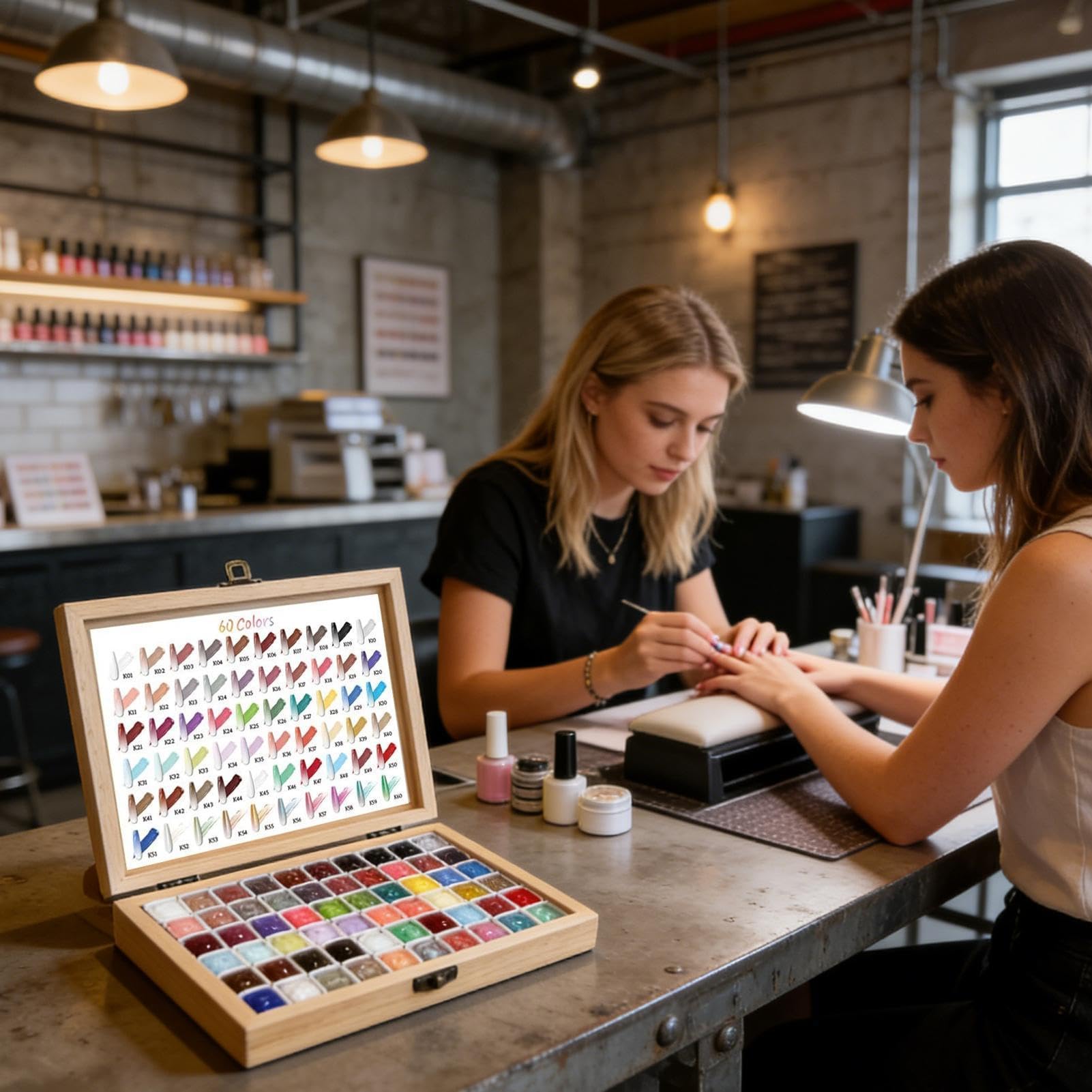 Żel do wklepywania 60-kolorowe akcesoria manicure | Zestaw do malowania gradientowego paznokci Do Domu, Salonu, Imprez, Ślubów, Wakacji, Dla Początkujących,