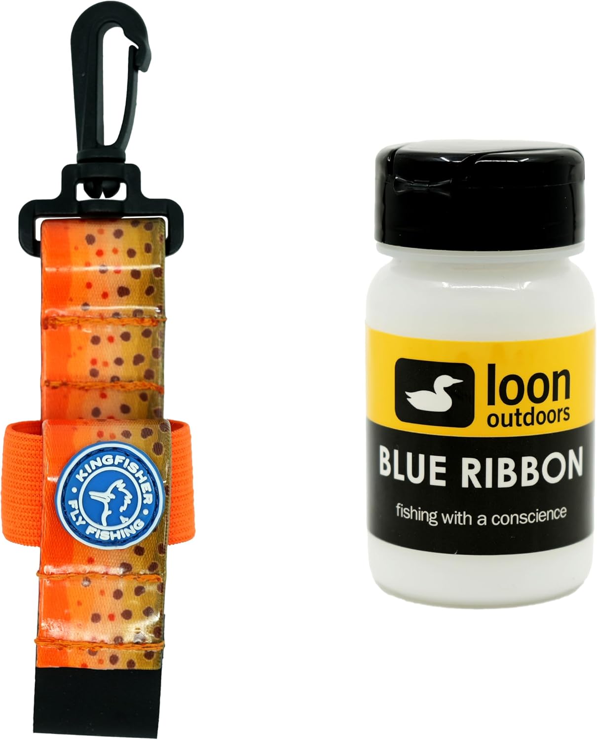 Loon Outdoors Blue Ribbon Powder Dry Fly Floatant with Kingfisher Dry Shake Holder
