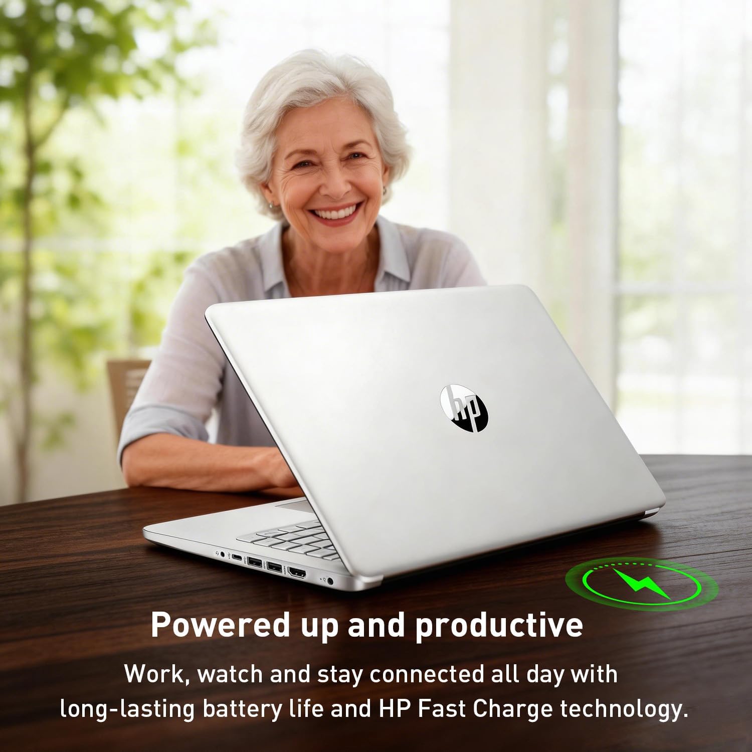 HP Ultrabook 14 Laptop Computer Business Study & Home 2026, MS Office for The Web + Win11 Home, Quad-Core Intel CPU, 128GB SSD, WiFi 6, Bundle Thunderobot Wireless Mouse image 4