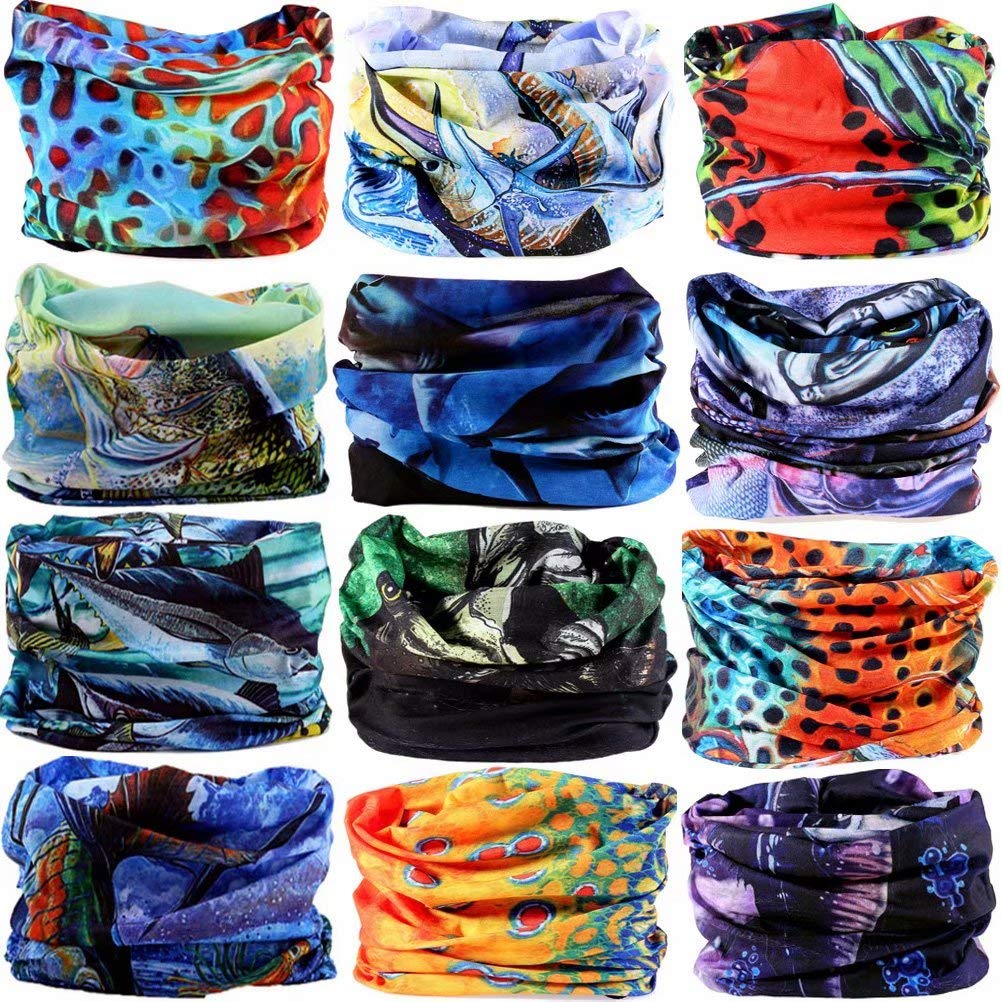 demil 6PCS/8PCS/12PCS Seamless Headband Bandanas Headwear for Men&Women Scarf-picture-36