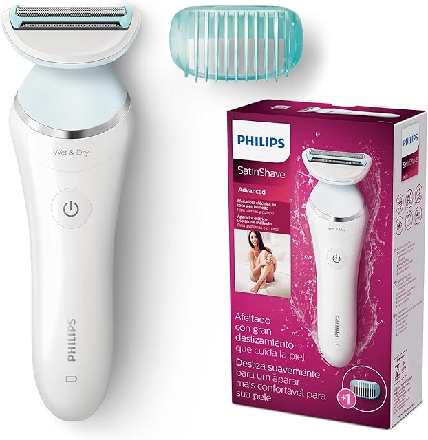 Philips SatinShave Advanced Wet and Dry Rechargeable Lady Shaver, Cordless Electric Razor with Bikini Attachment, BRL130/00
