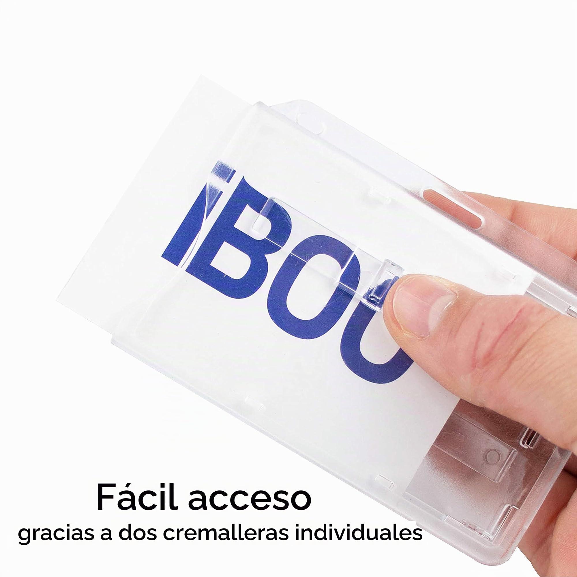 1 tarjetero de seguridad sin tarjetero para 2 tarjetas, estuche rígido cerrado y transparente