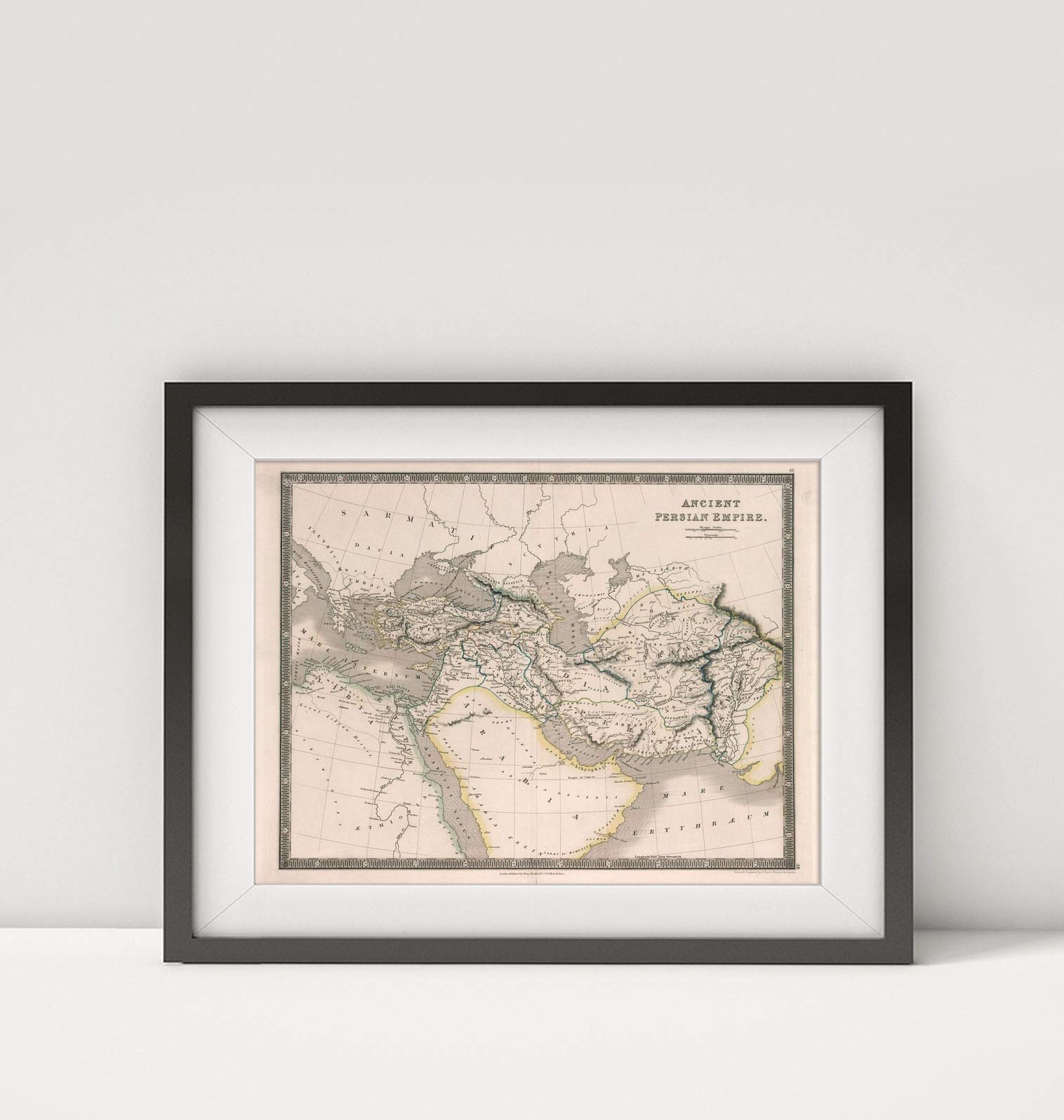 1836 Map of Iran|Ancient Persian Empire|Middle East|Title: Ancient Persian Empire. Drawn & Engraved
