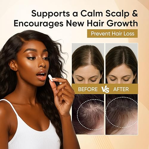 Miniatura 4 de Root Revive Cápsulas de crecimiento del cabello para mujeres y hombres negros  60 cápsulas  Fórmula 17 con extracto de semilla negra, biotina, bambú