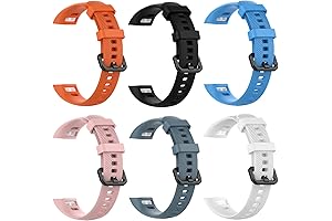 Honor Band 5 Accessories Bundle: 6 Silicone Straps and 3 Screen Protectors...
