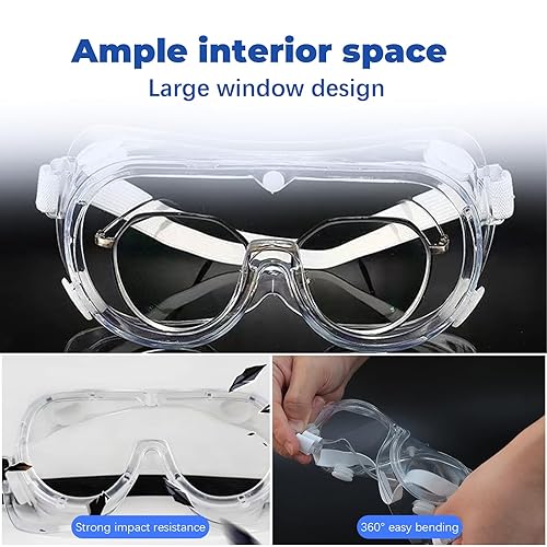 Miniatura 3 de SHANPIN Protectores de ojos para la cara de la ducha de pestañas, protector de cejas y pestañas ajustables, protectores de gafas de ducha,