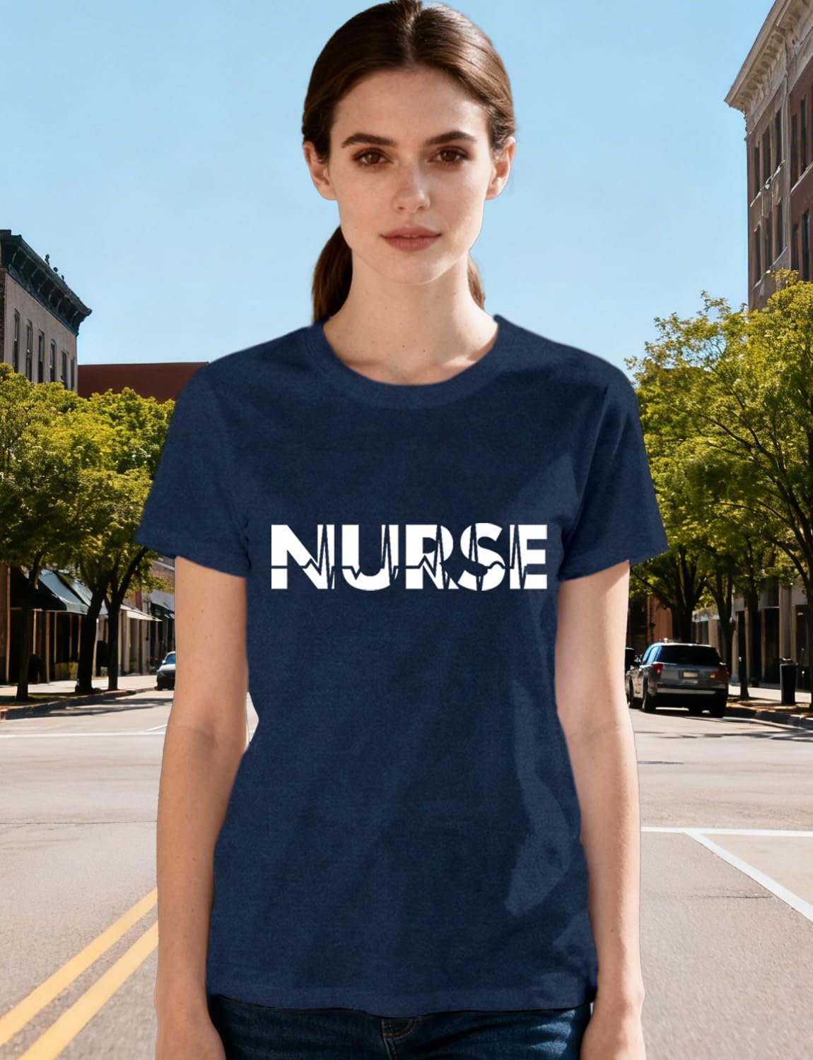 Nurse Shirt for Women Nurses Week T-Shirts Nursing Life Tee Tops - Image 2
