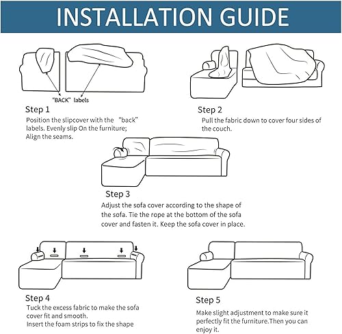 Miniatura 7 de Fundas elásticas para sofá modular, fundas de terciopelo para sofá en forma de L, funda de sofá suave antideslizante, protector de muebles para sofá