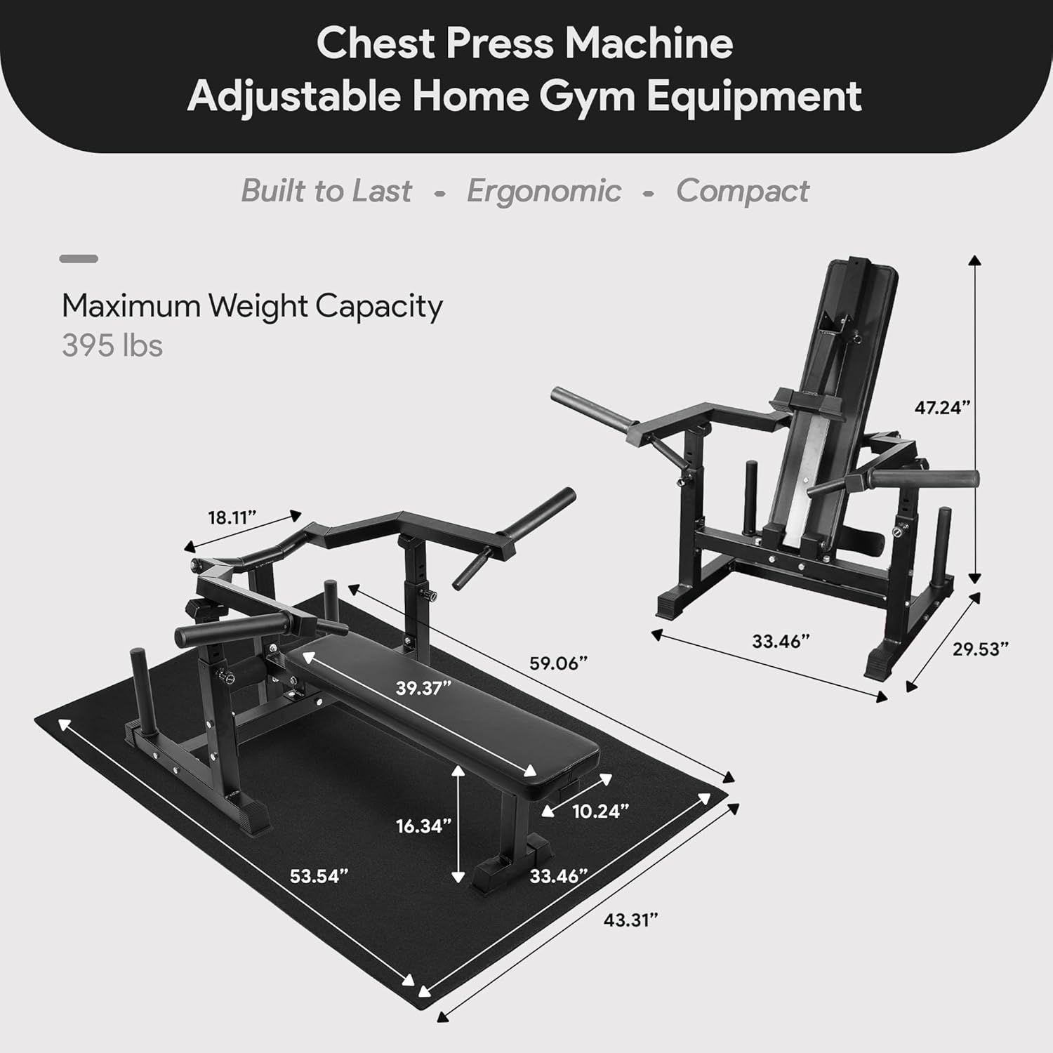 Balancefrom Chest Press Machine, Multifunctional Converging ...