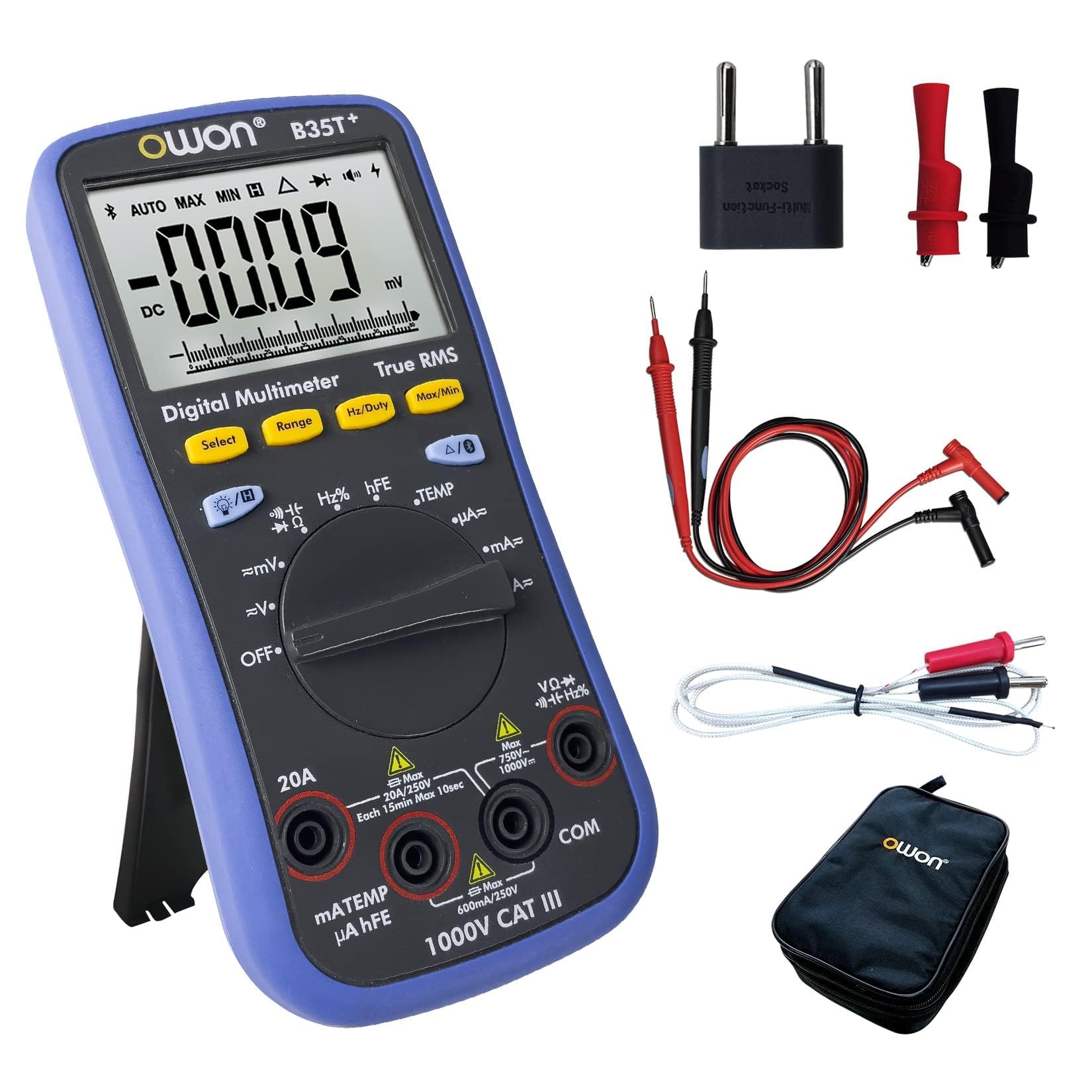 Digital Multimeter With Temperature Meter, Bluetooth Interface,Offline