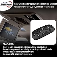 Vista 3 de Control remoto de entretenimiento DVD Control de pantalla trasera Reemplazo para Chevy Silverado 1500/2500HD/3500HD 2013-2021, GMC Sierra Yukon