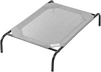 Coolaroo Original Elevated Dog Bed Medium Grey - Breathable Cooling Fabric, Joint Relief, Easy Clean Outdoor Pet Bed