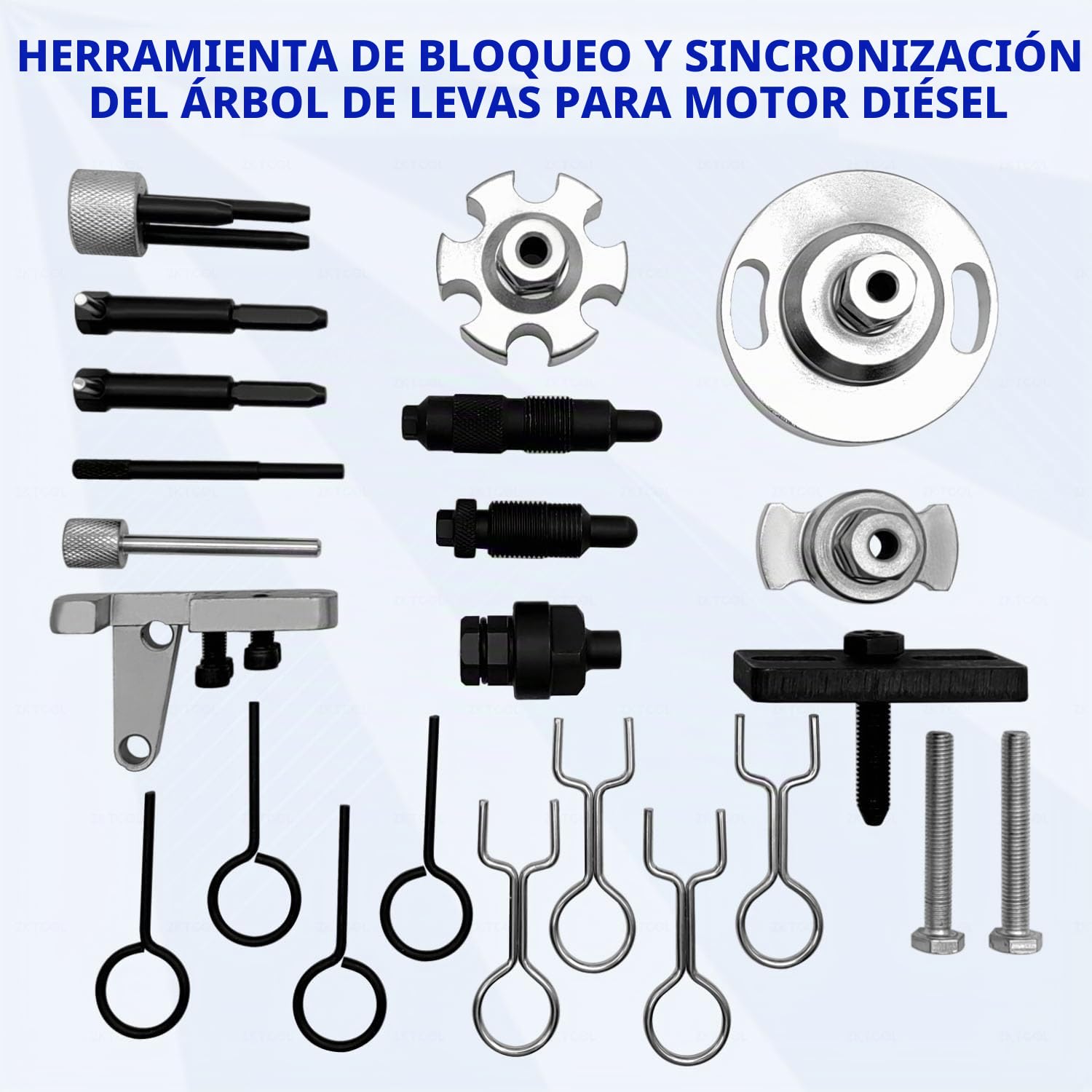 ZKTOOL Kit de Herramientas de Sincronización de Alineación del árbol de Levas del Motor, Aplicar para Motor VW Audi A6L 2.7 Q7 3.0TDi 4.0 4.2Tdi V8 CRD A4 A5 A6 A8 Q5 Q7 2.0D 2.7D 3.0TDI