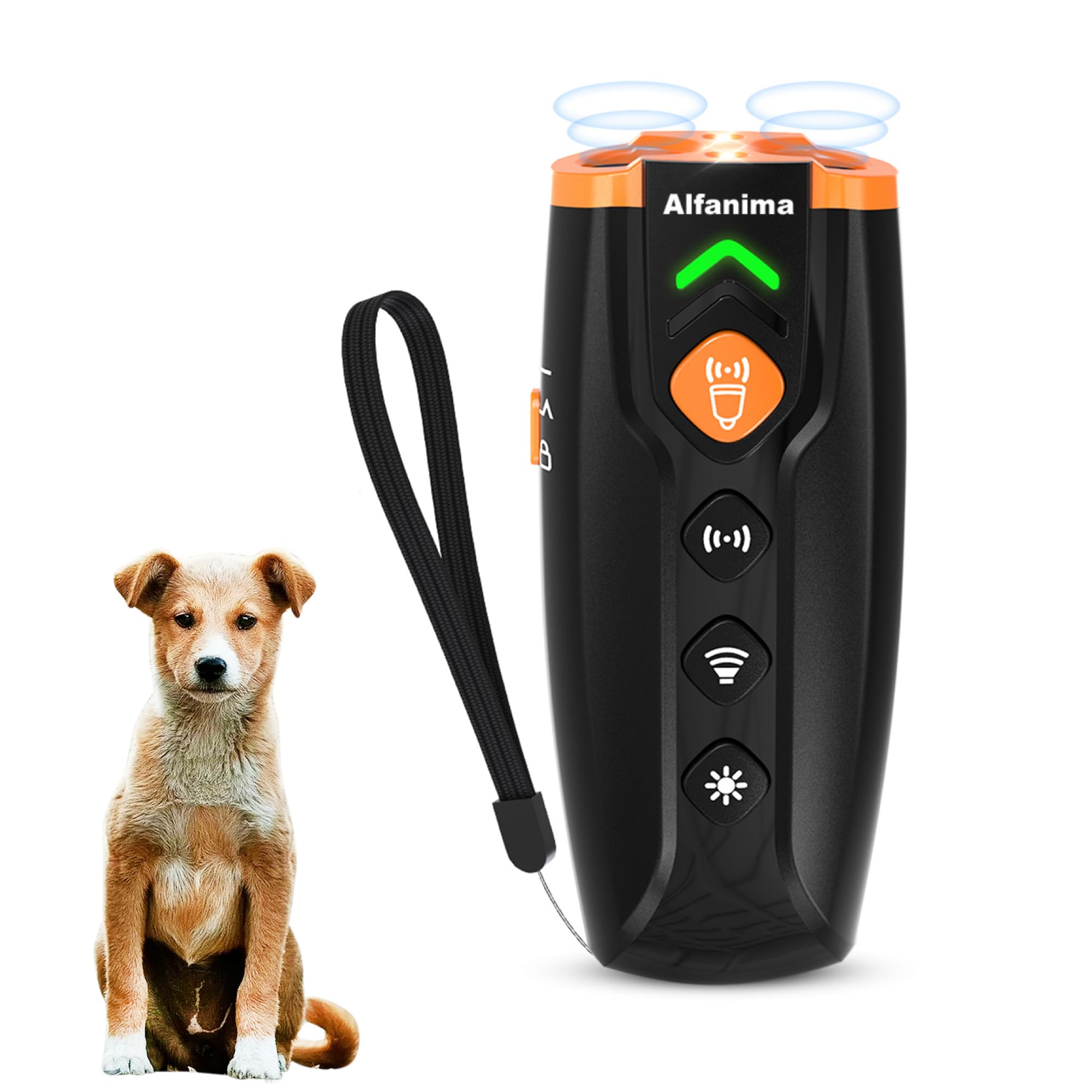 Dispositif Anti-aboiement Ultrason Chien - Silencieux Et Réglable - Pour Intérieur Et Extérieur - Modes Lumière Et Sifflet - Correction Comportement Rapide - 6