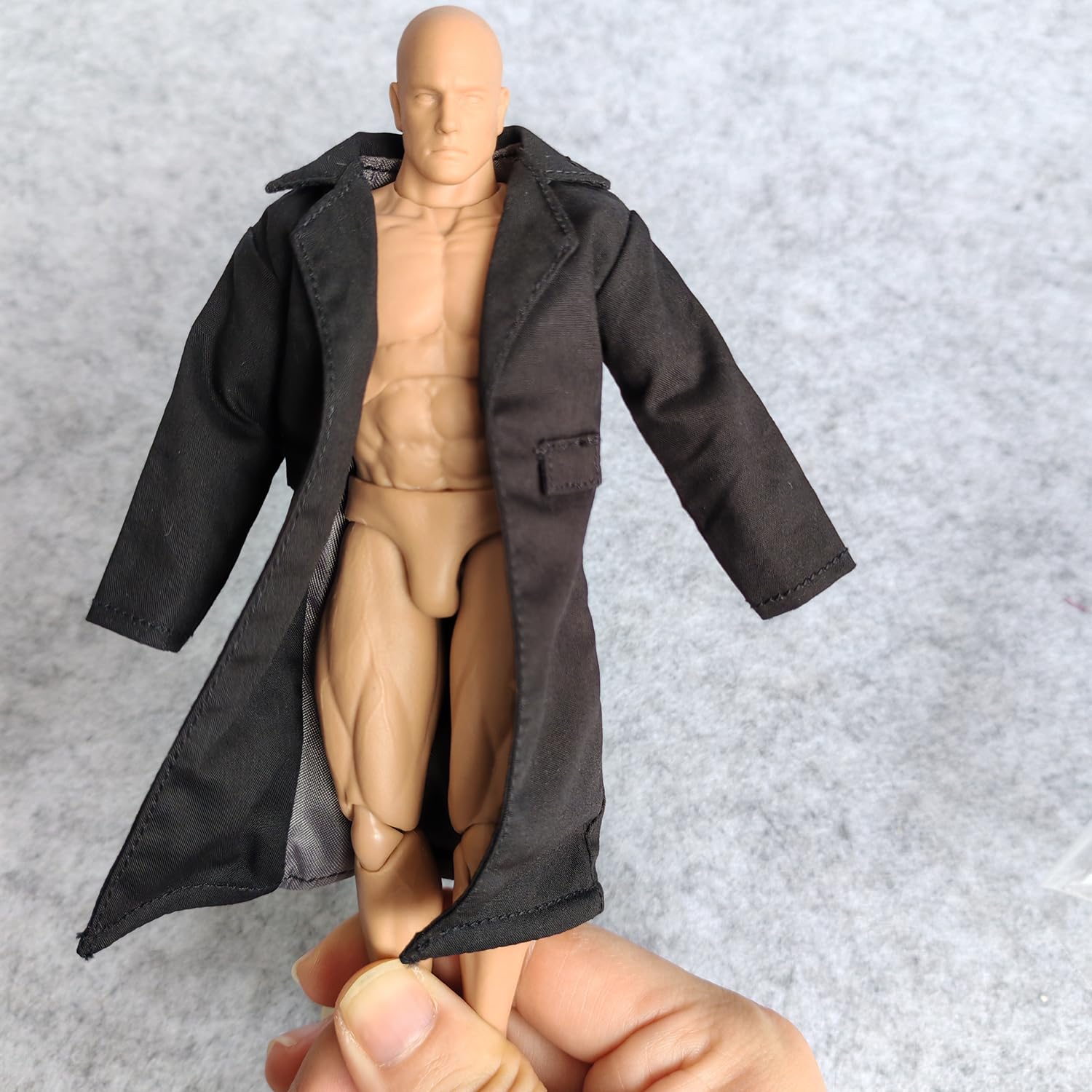 Amazon.com: 1/12 Scale Clothes Men's Wired Windbreak Coat for 1:12