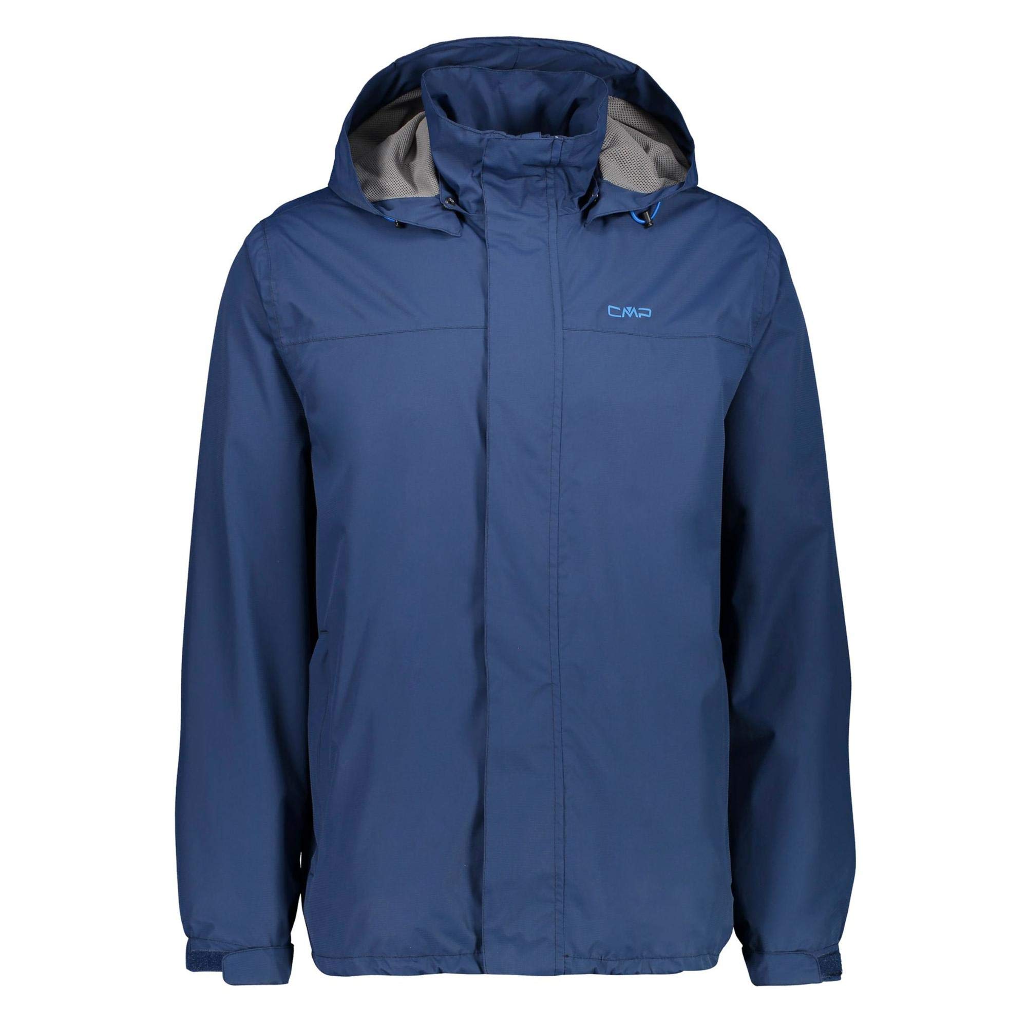 Cmp Men's Bleu Waterproof Hooded Jacket Snaps