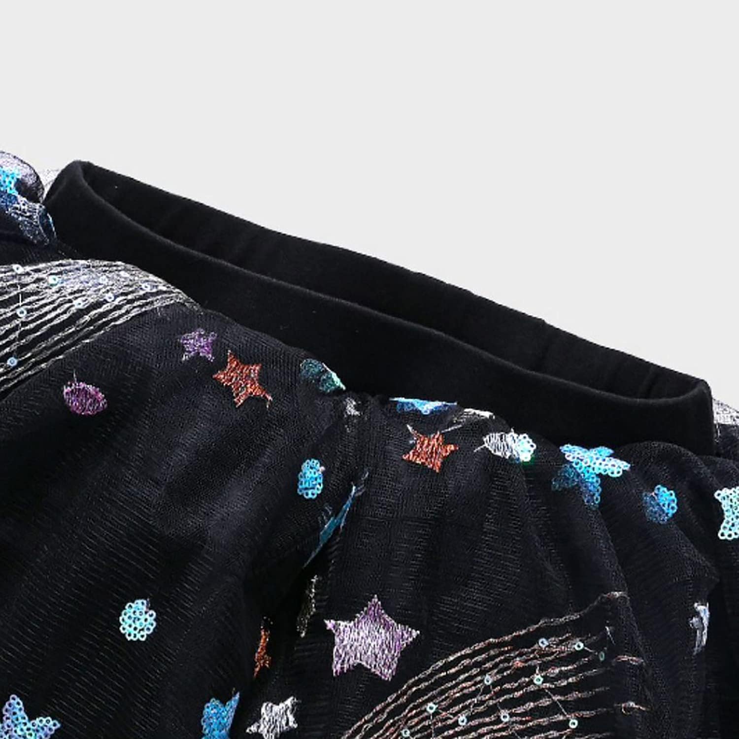 Peacolate Little Girls Footless Leggings Lace Ruffle Tutu Skirt Pantskirt 2-8T - Image 2