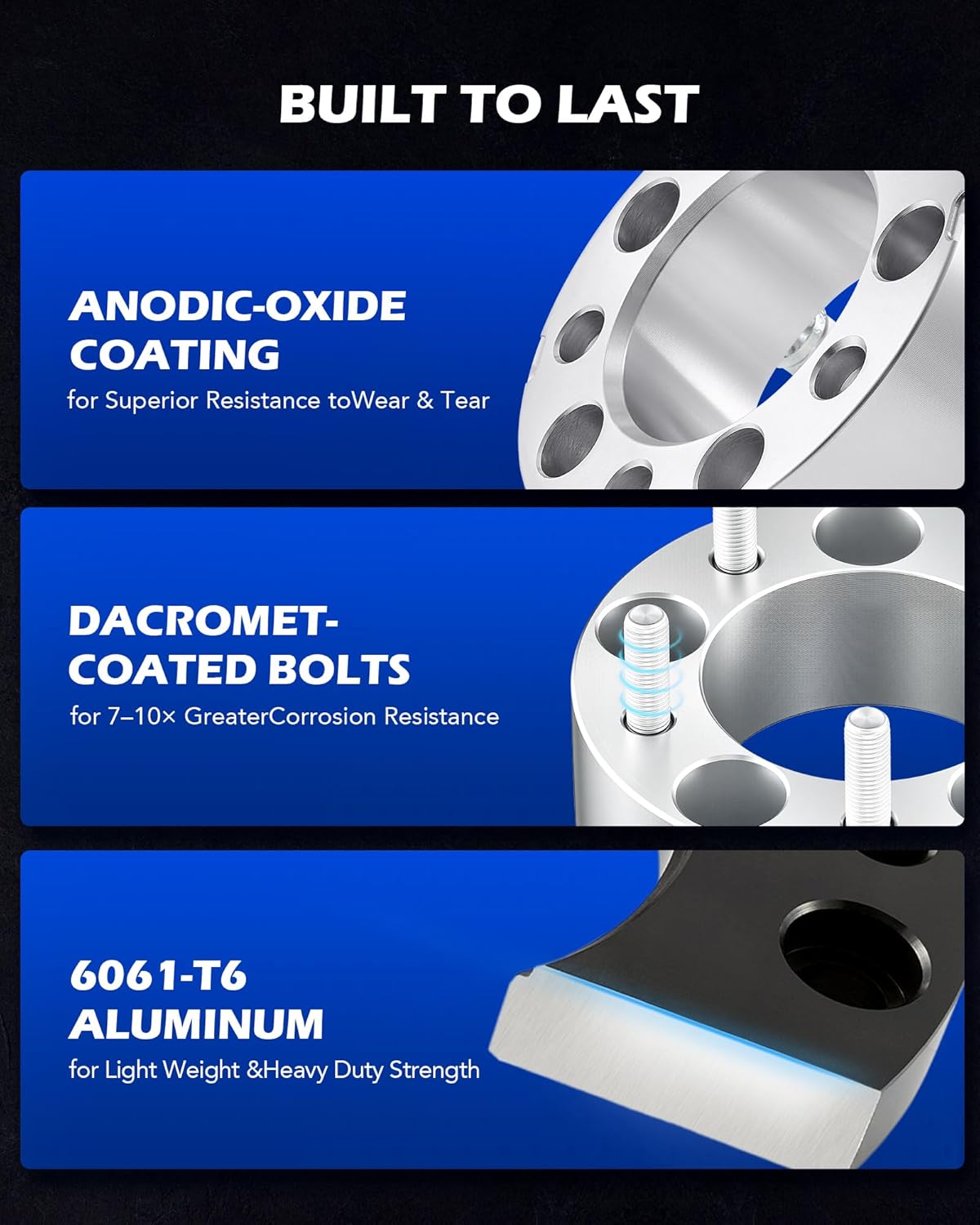 Orion Motor Tech 5x4.75 Wheel Spacers, 2 Inch Wheel Spacers with M12x1.5 Studs Compatible with Chevy Camaro GMC Jimmy Sonoma Buick Cadillac Oldsmobile Pontiac, 87.1mm Center Bore Spacers, Set of 4 - Image 5