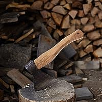 Vista 3 de Yardwe Mango de repuesto de hacha de madera para hacha de campamento, accesorios para camping, lanzamiento, supervivencia, 10.6 x 1.8 in