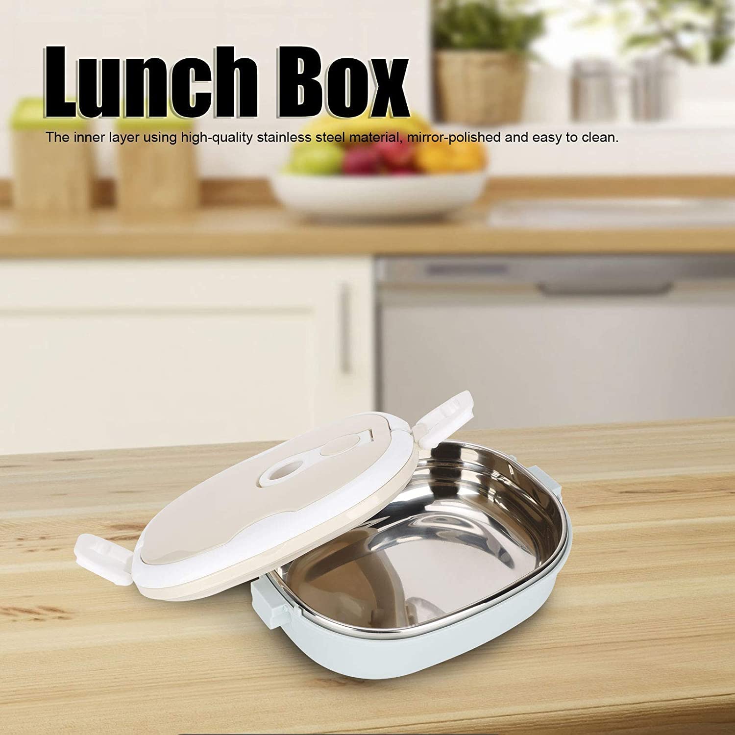 Tokenhigh Boîte Déjeuner Isotherme 2 Compartiments Acier Inox – Micro-ondes, Anti-Fuite, Sac Inclus